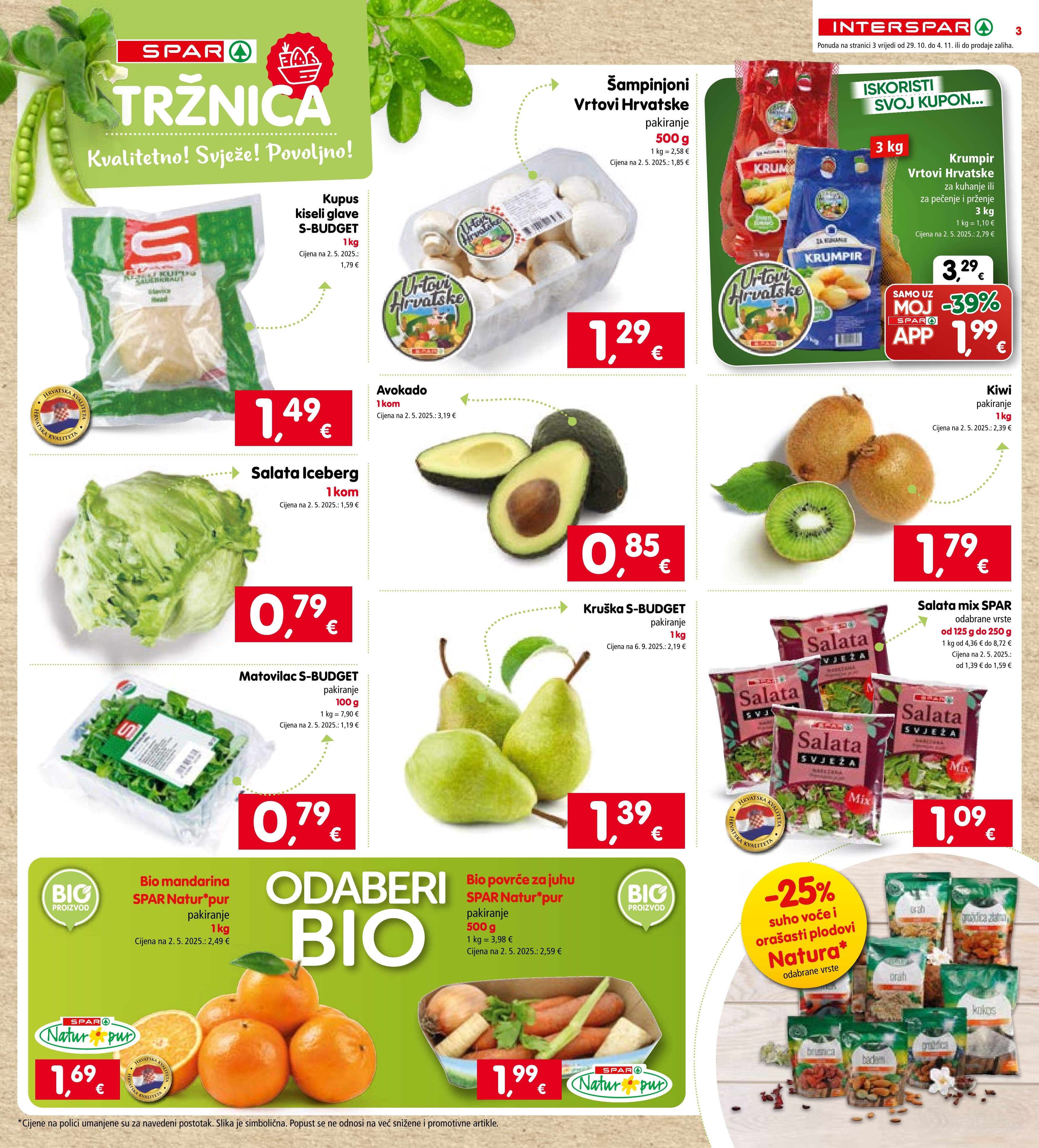 Stranica 3. Interspar kataloga - Akcije od 29.10. do 04.11.2025.