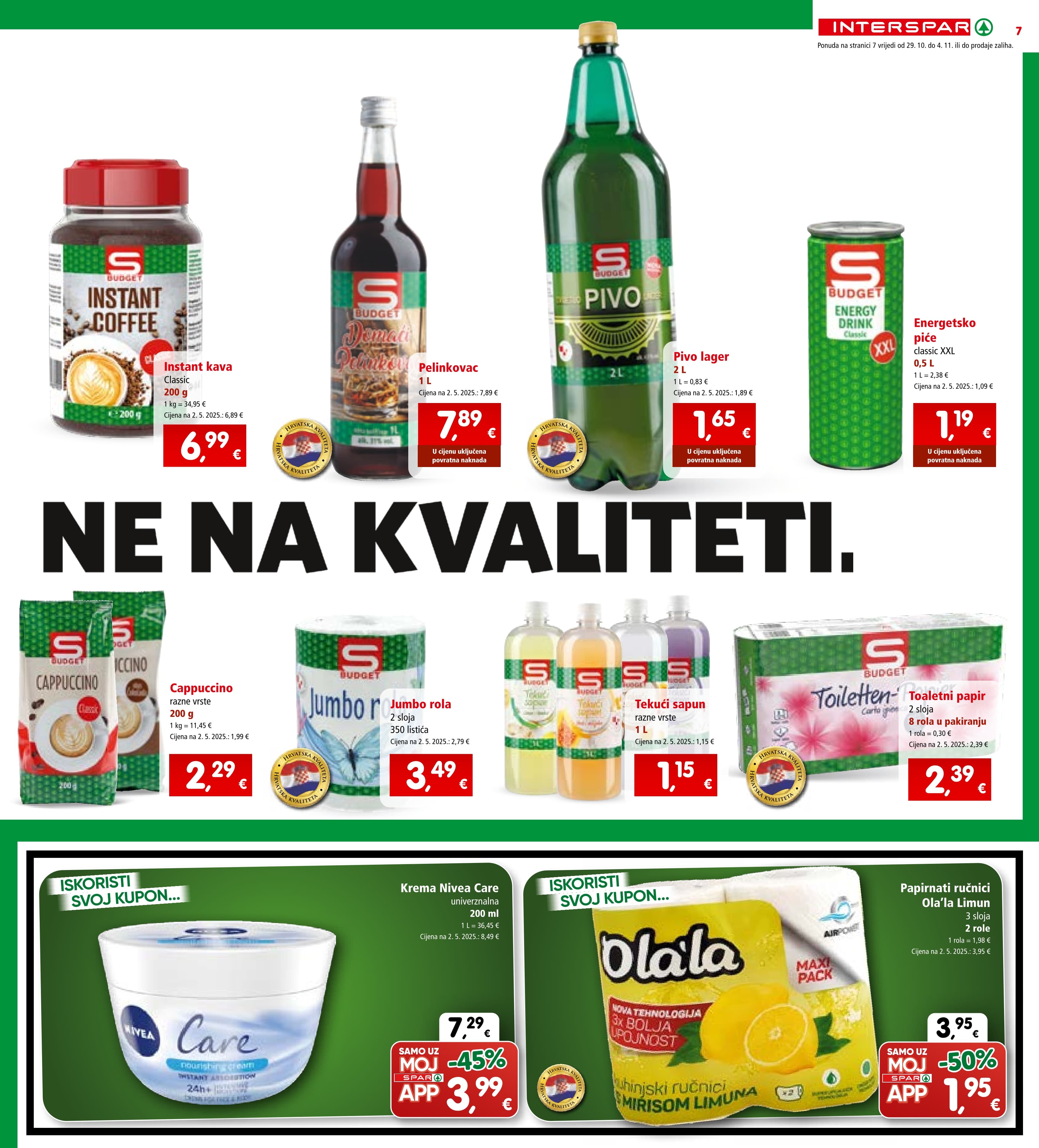 Stranica 7. Interspar kataloga - Akcije od 29.10. do 04.11.2025.