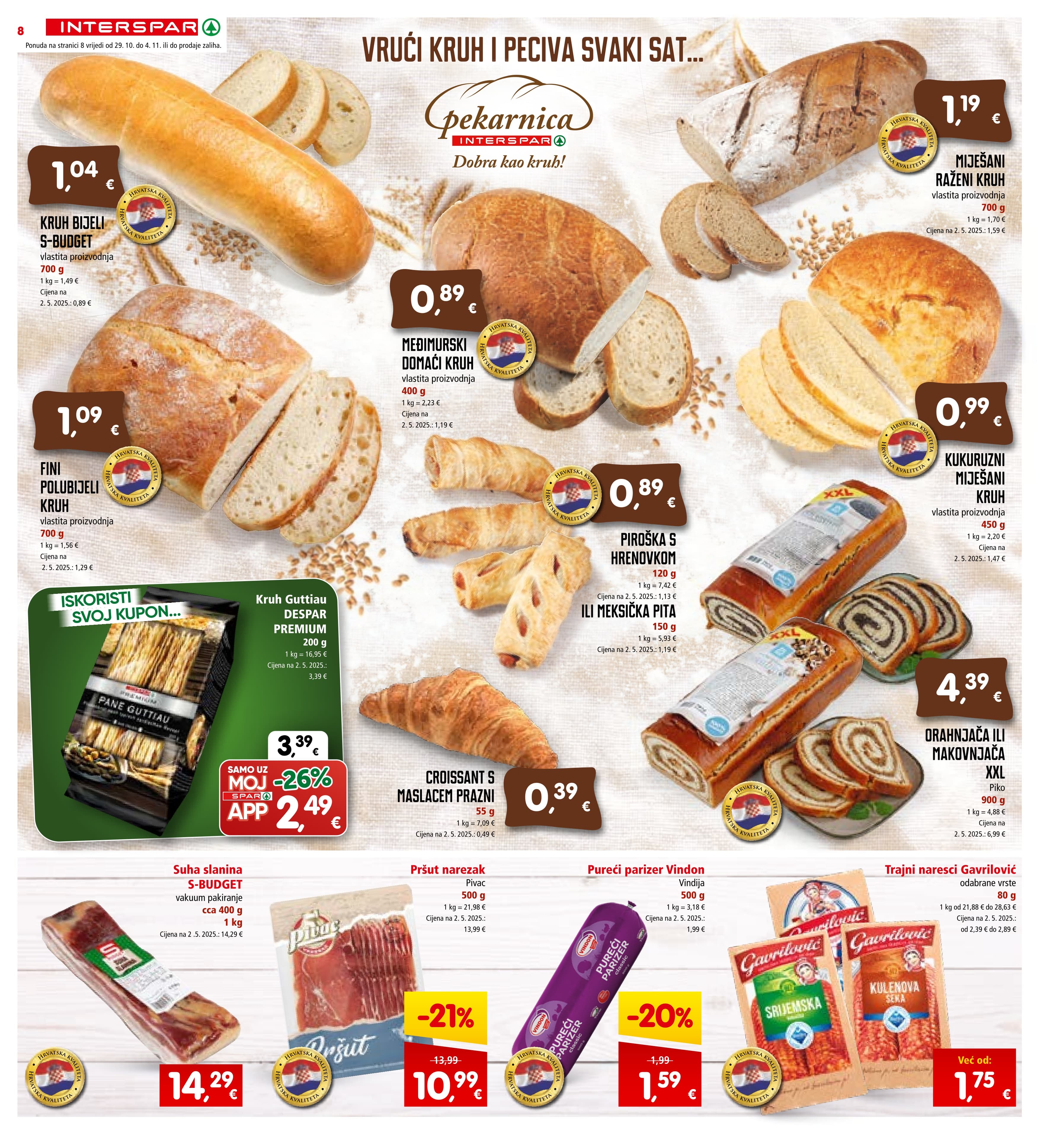 Stranica 8. Interspar kataloga - Akcije od 29.10. do 04.11.2025.