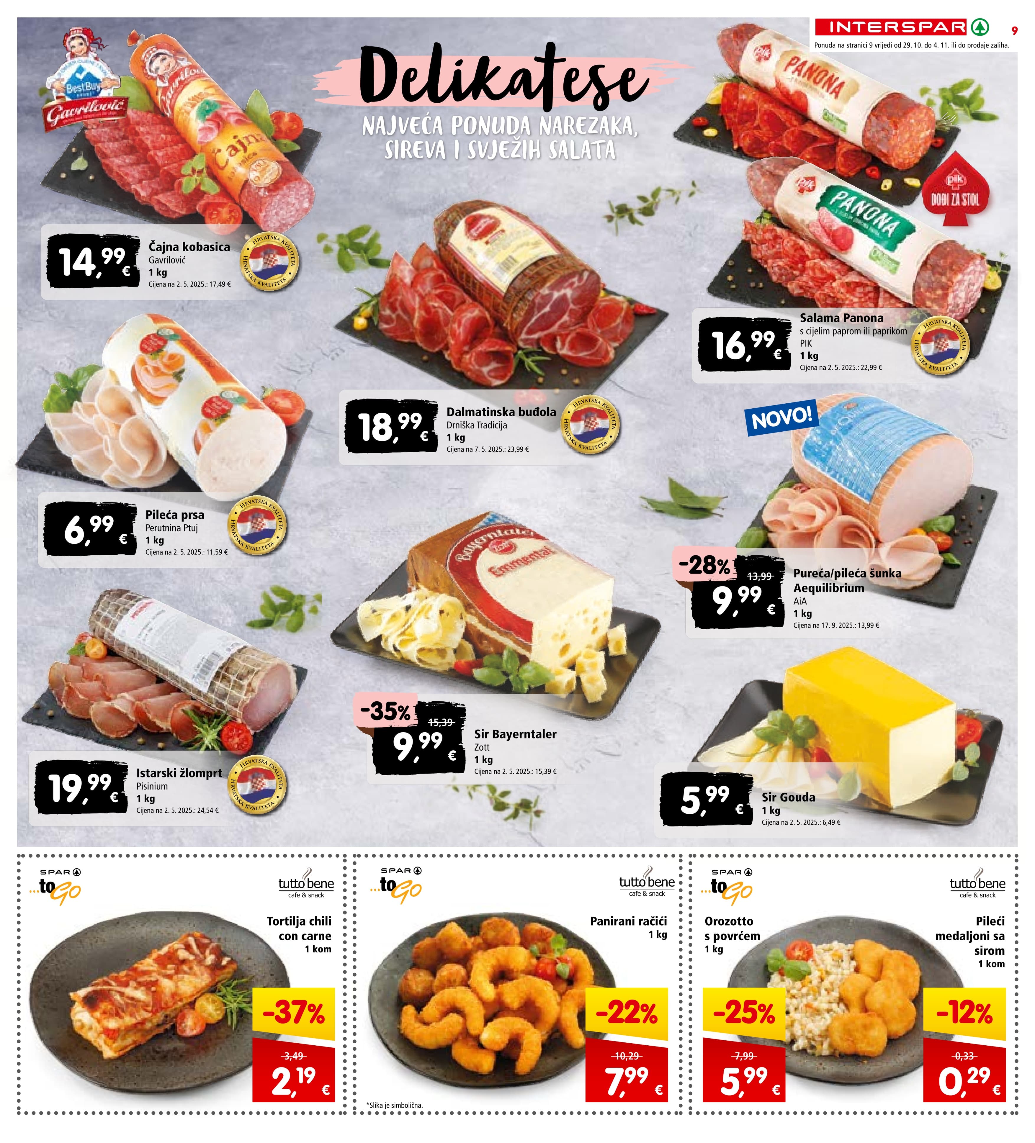 Stranica 9. Interspar kataloga - Akcije od 29.10. do 04.11.2025.