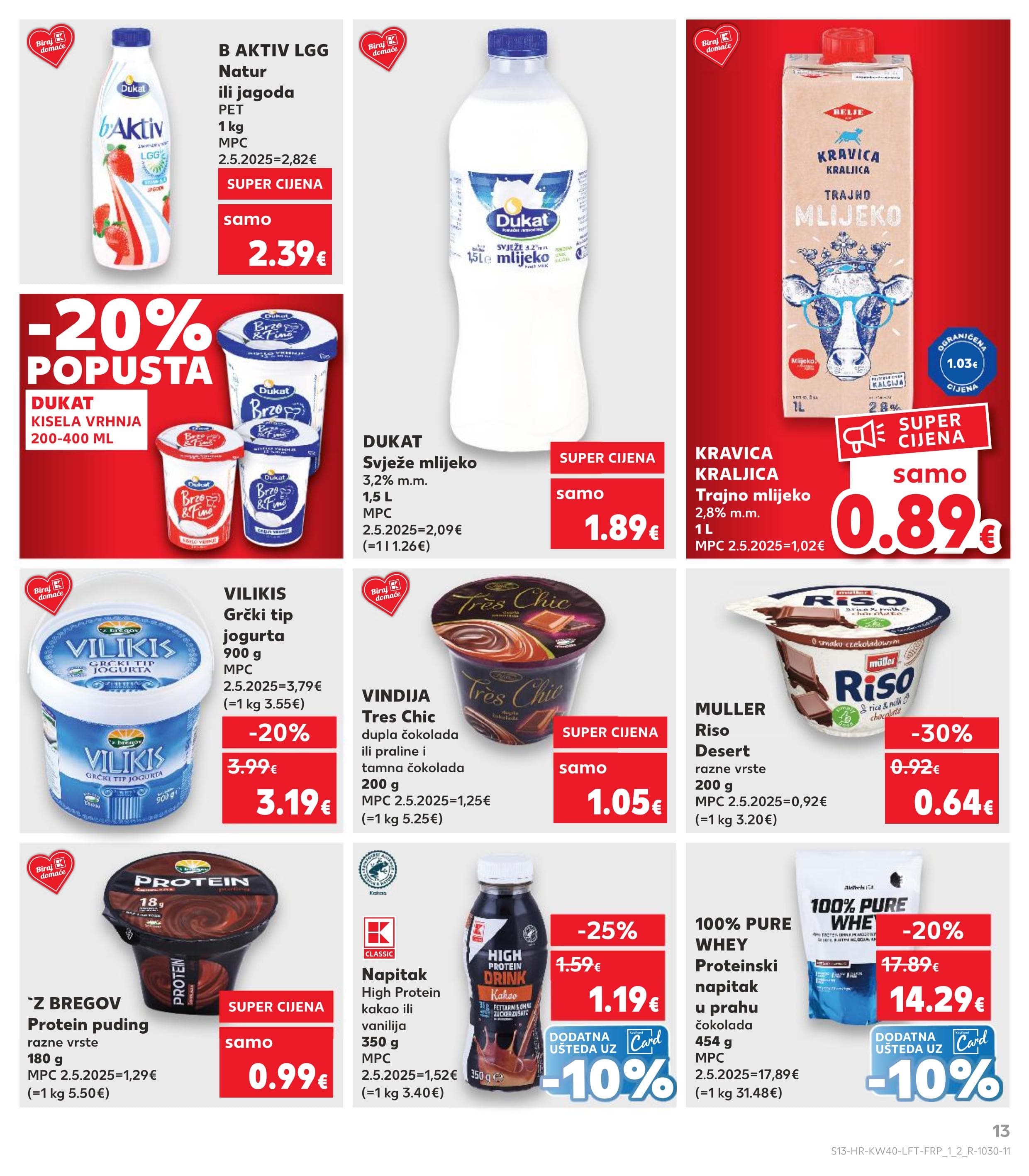 Stranica 13. Kaufland kataloga - Akcije od 01.10. do 07.10.2025.