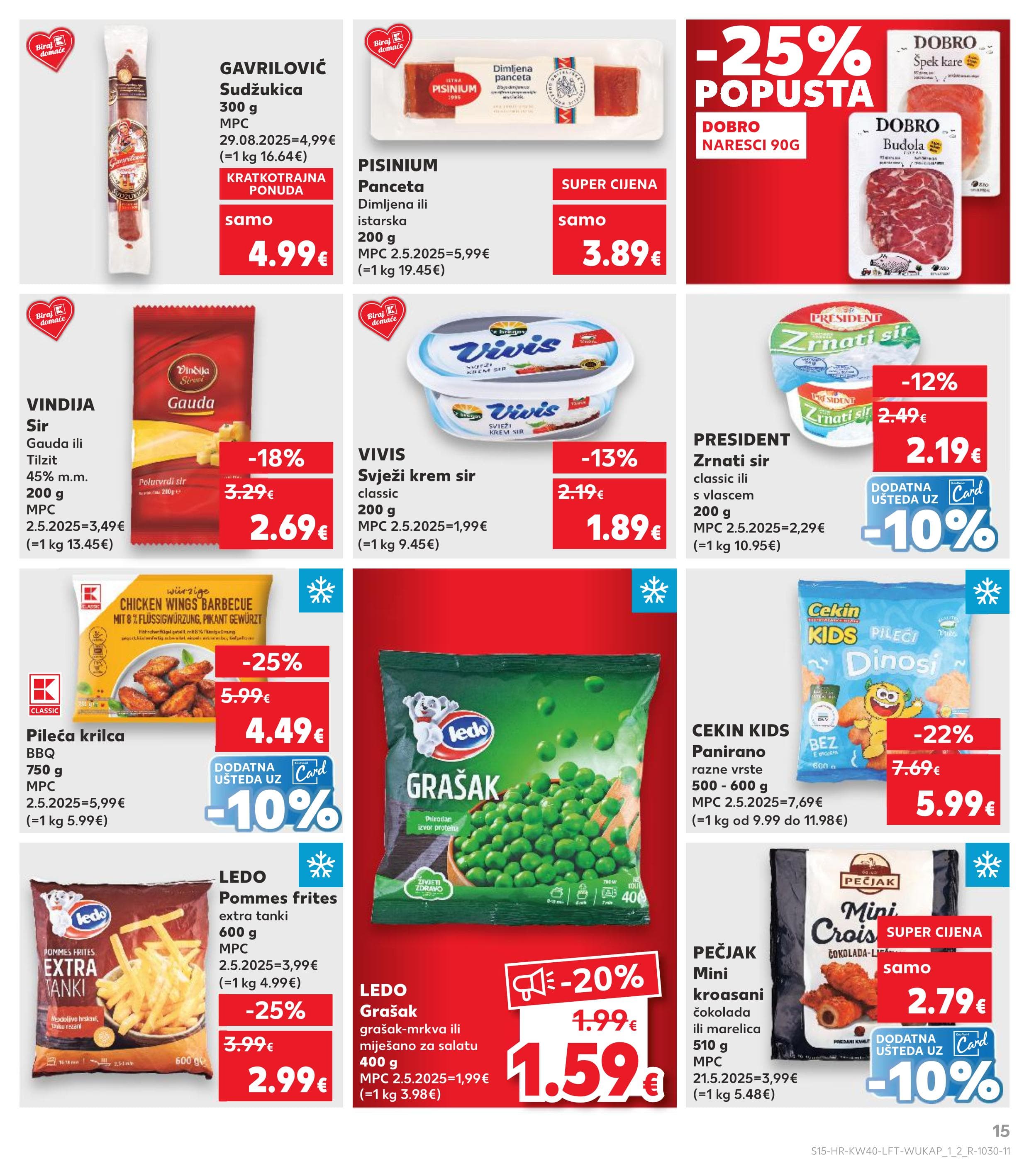 Stranica 15. Kaufland kataloga - Akcije od 01.10. do 07.10.2025.
