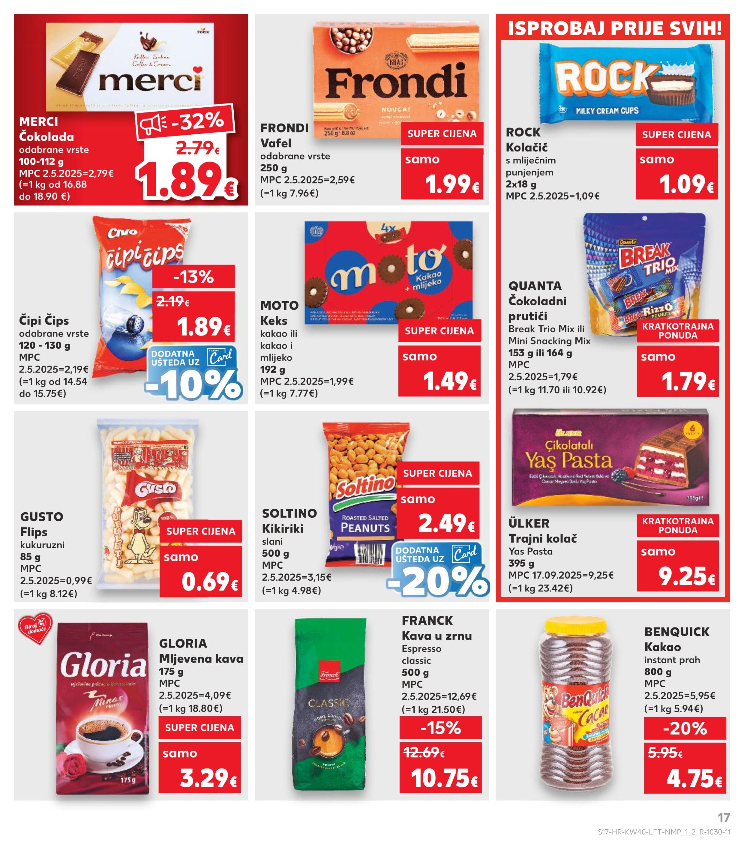Stranica 17. Kaufland kataloga - Akcije od 01.10. do 07.10.2025.