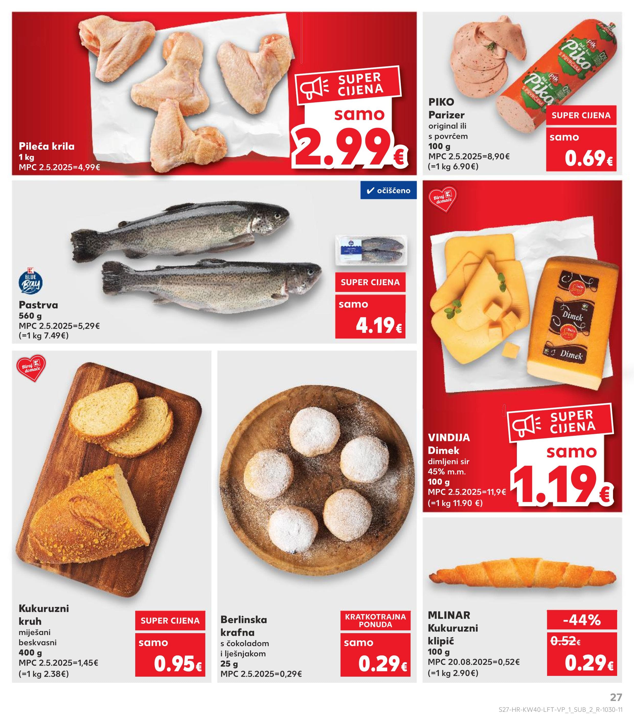Stranica 27. Kaufland kataloga - Akcije od 01.10. do 07.10.2025.