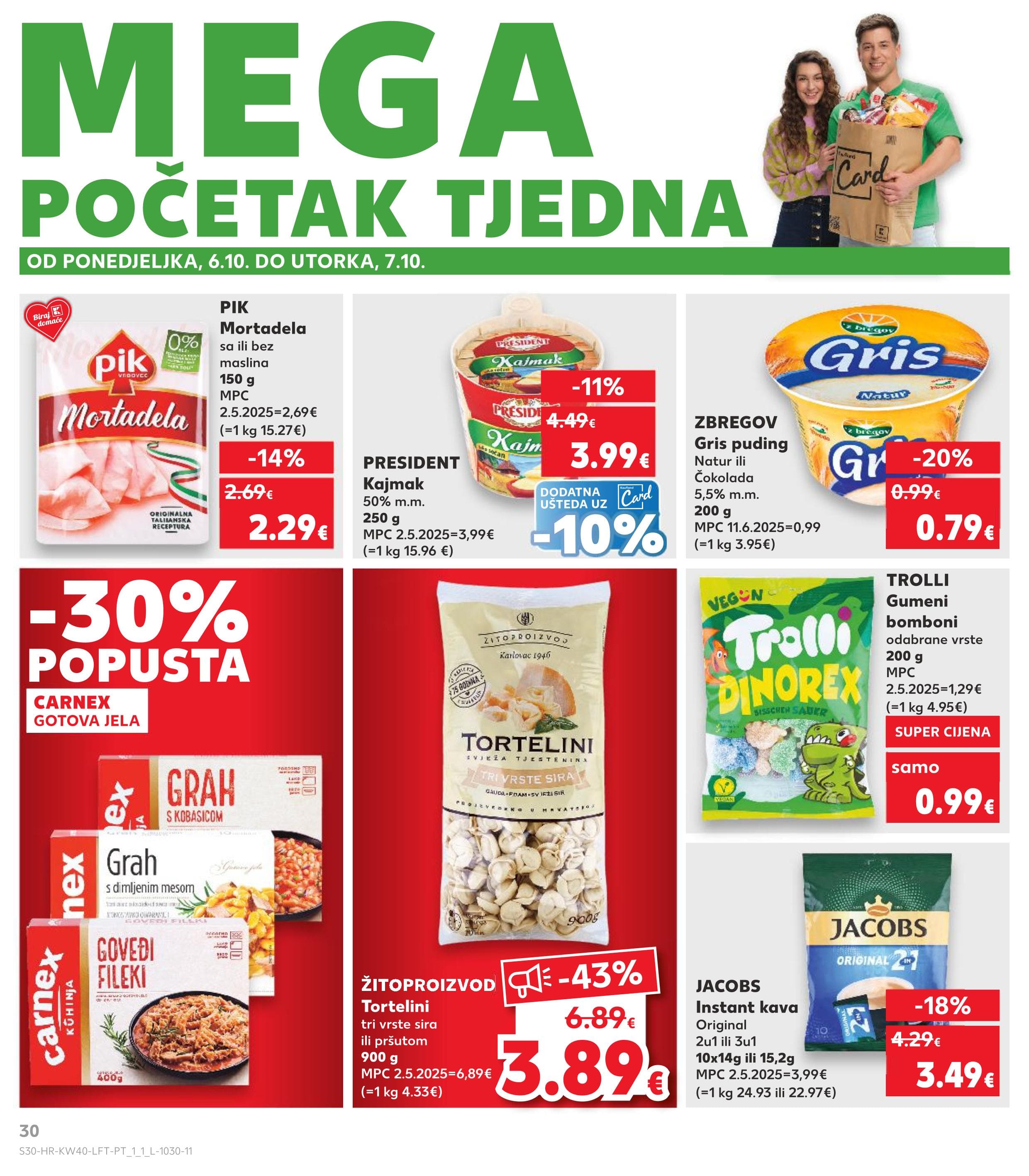 Stranica 30. Kaufland kataloga - Akcije od 01.10. do 07.10.2025.