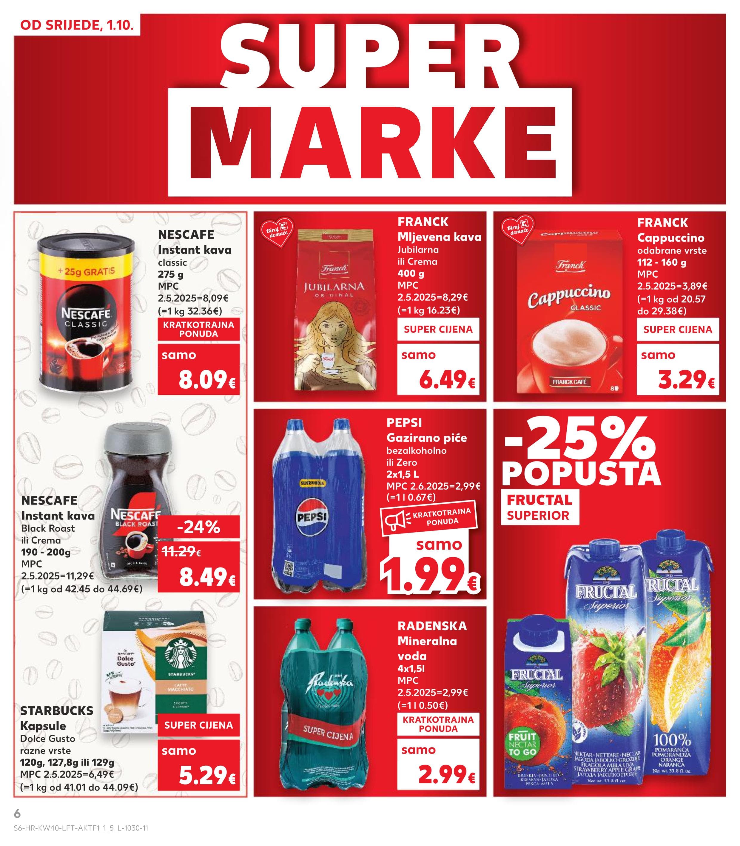 Stranica 6. Kaufland kataloga - Akcije od 01.10. do 07.10.2025.