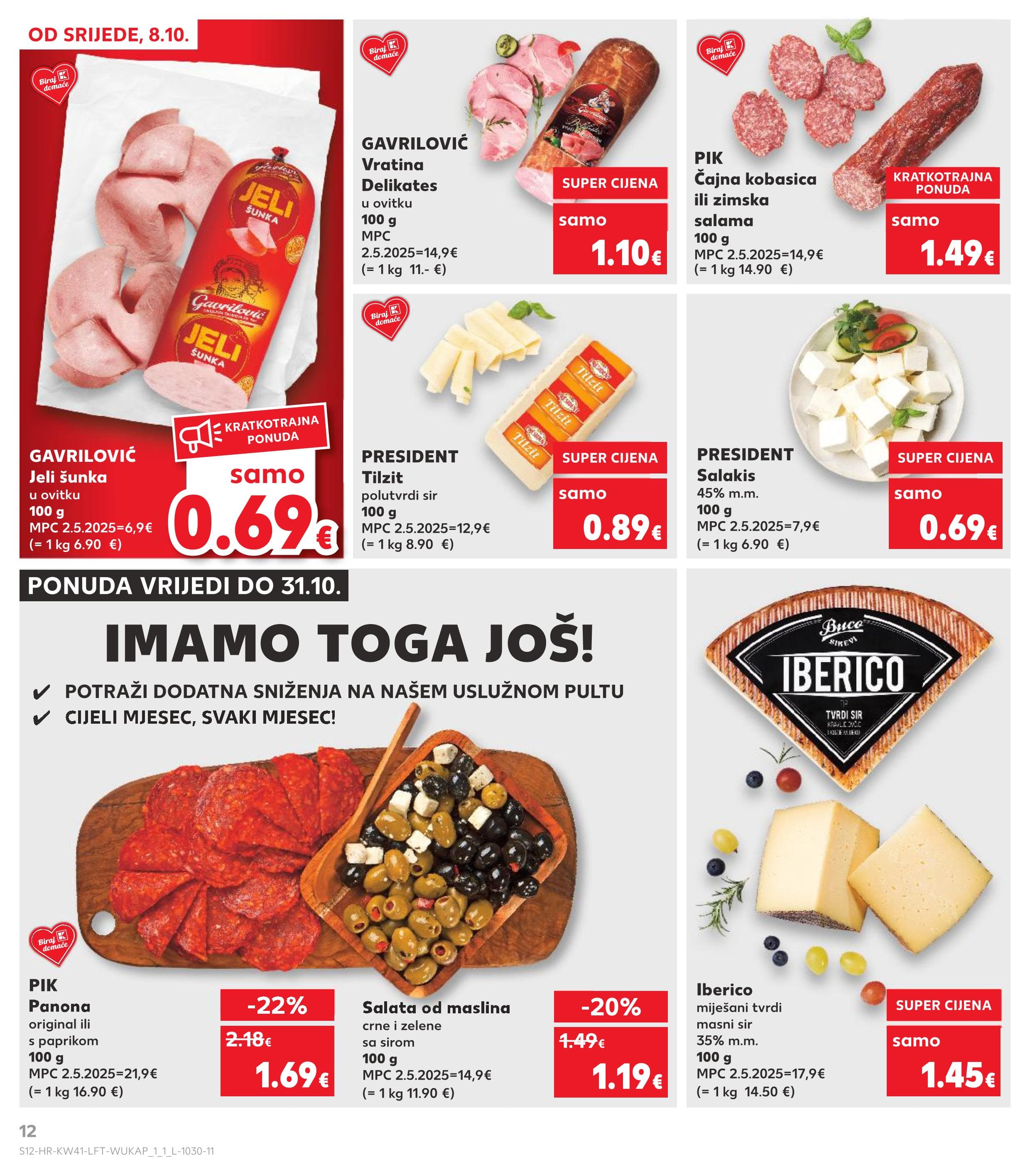 Stranica 12. Kaufland kataloga - Akcije od 08.10. do 14.10.2025.