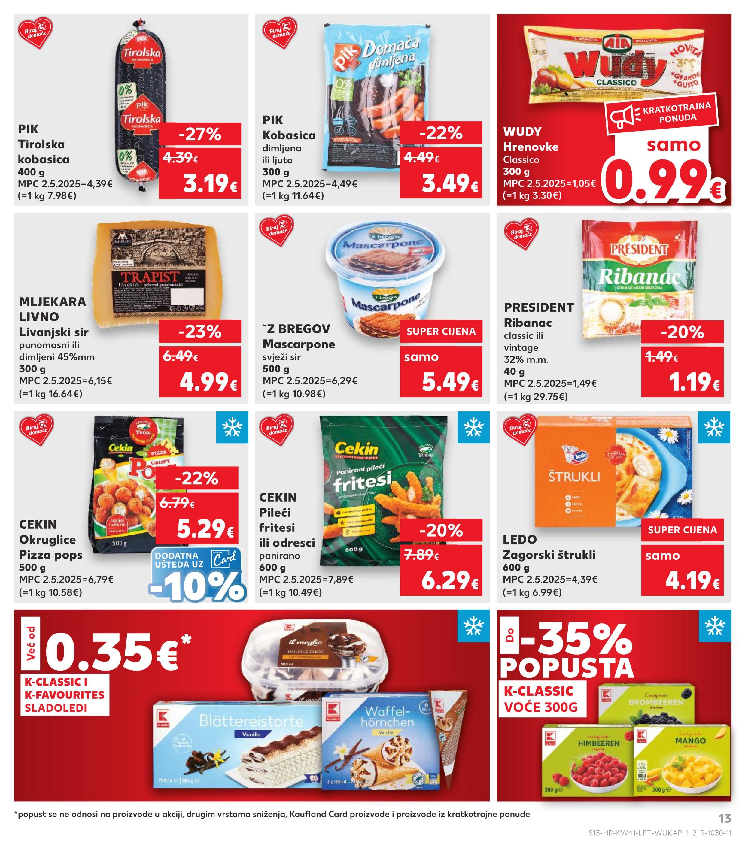 Stranica 13. Kaufland kataloga - Akcije od 08.10. do 14.10.2025.