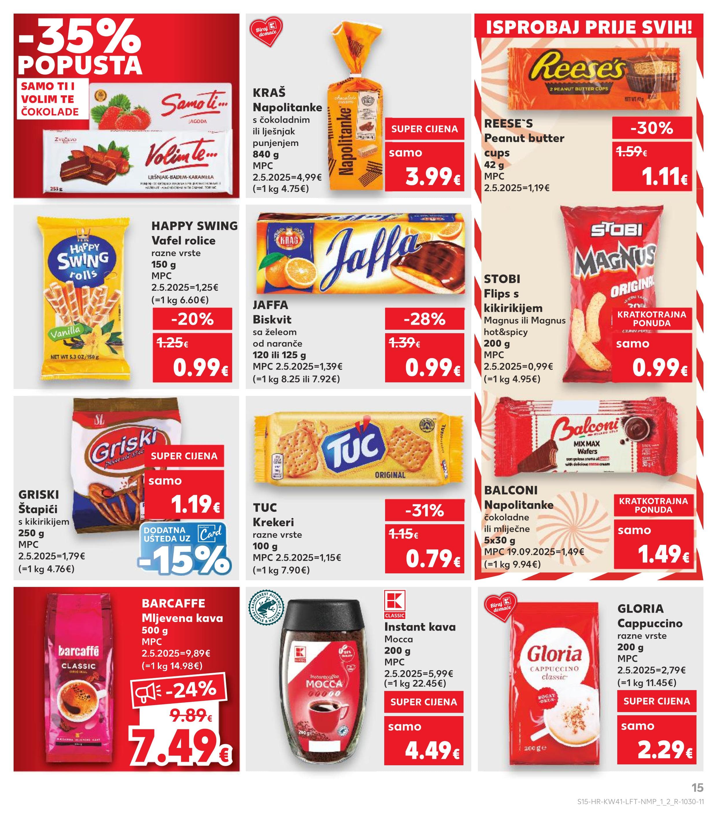Stranica 15. Kaufland kataloga - Akcije od 08.10. do 14.10.2025.
