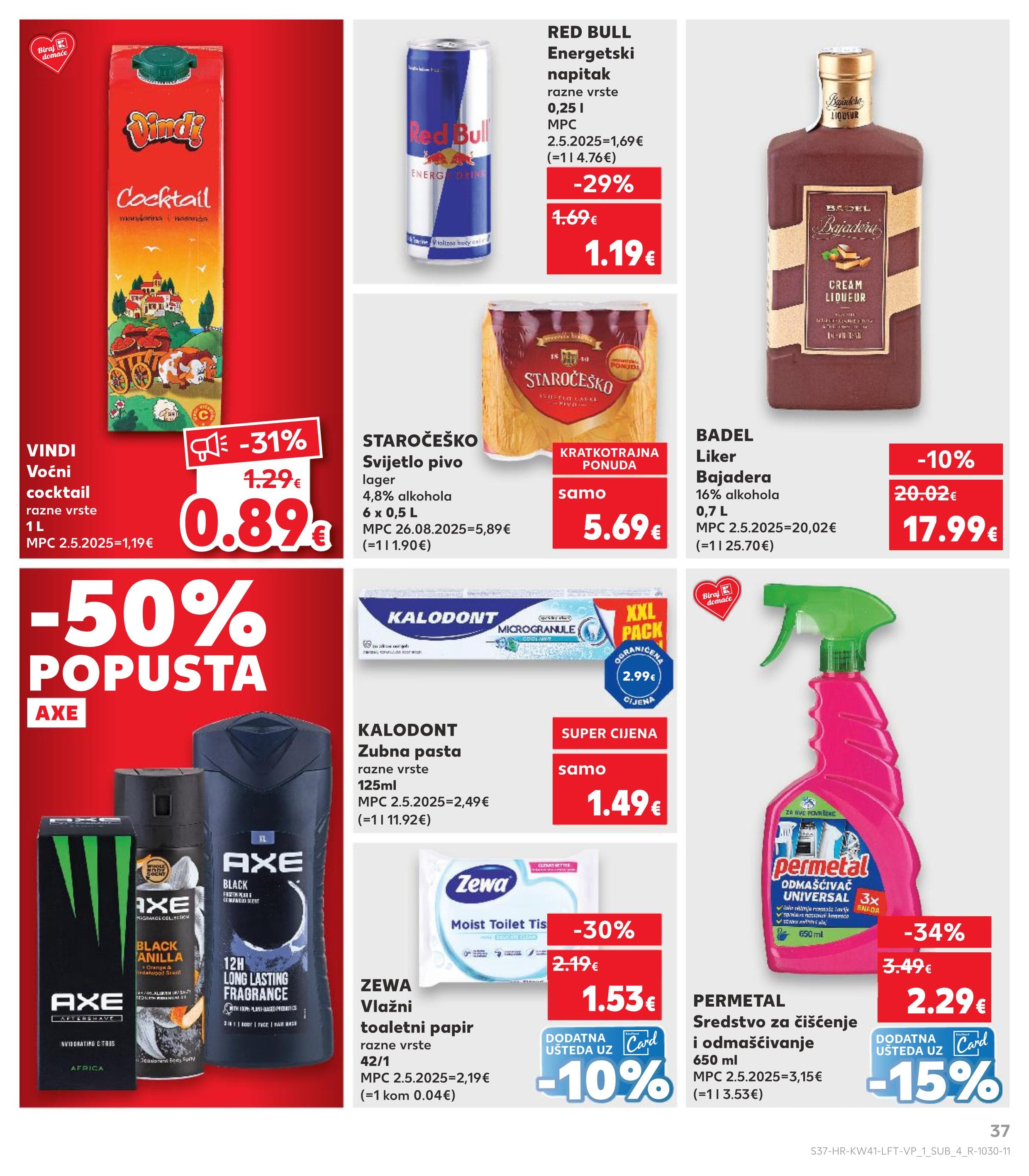 Stranica 37. Kaufland kataloga - Akcije od 08.10. do 14.10.2025.