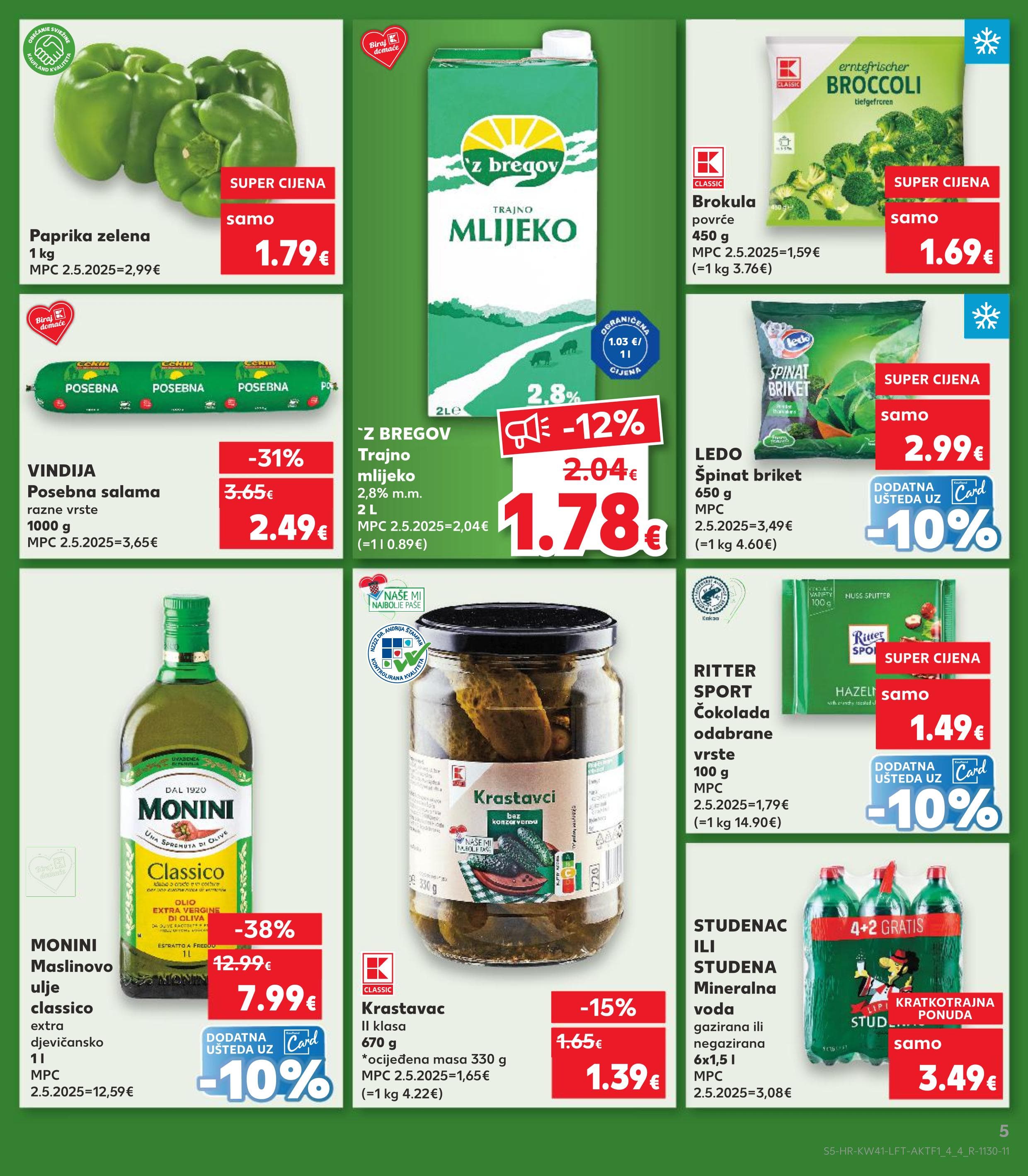 Stranica 5. Kaufland kataloga - Akcije od 08.10. do 14.10.2025.