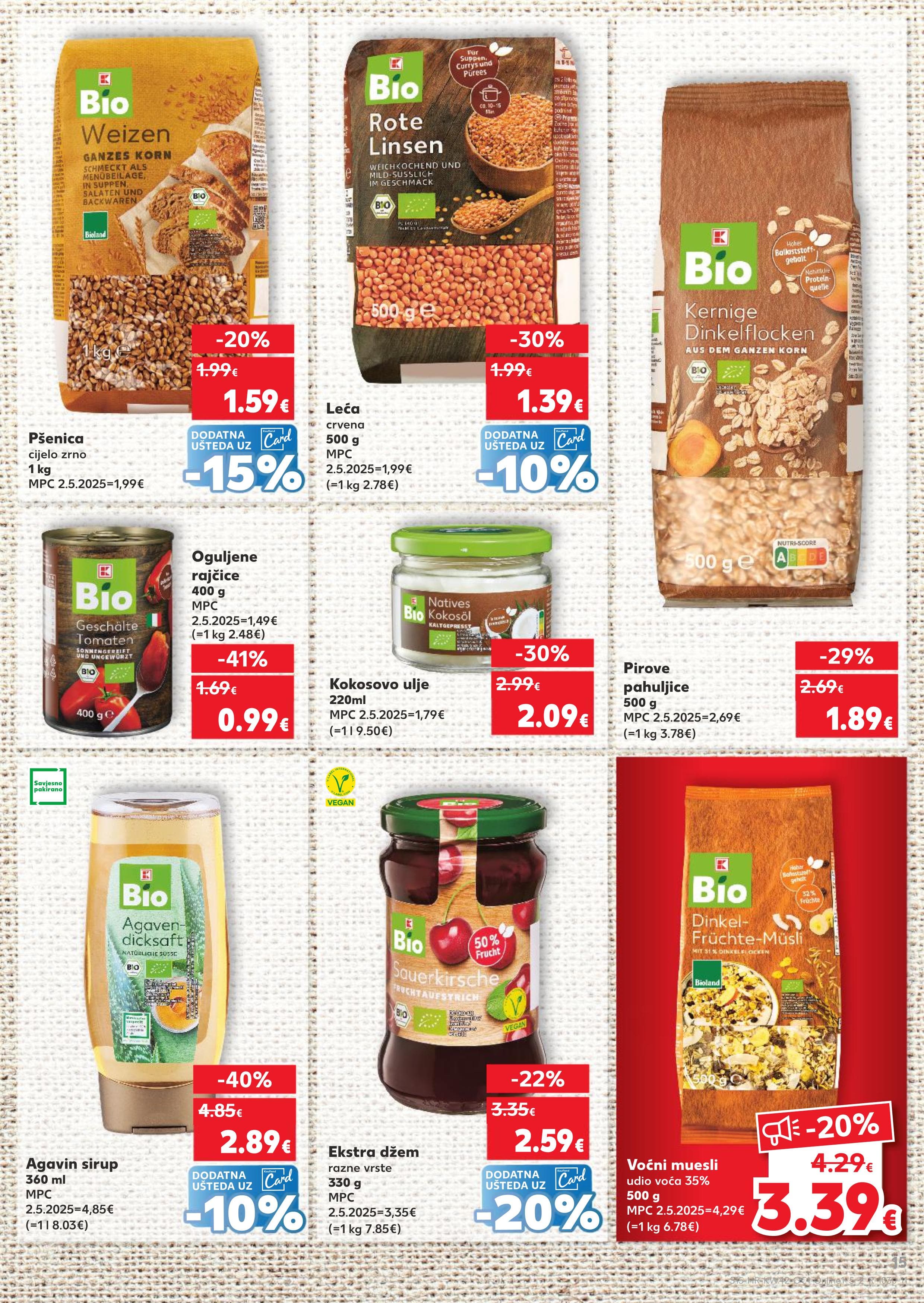 Stranica 15. Kaufland kataloga - Akcije od 15.10. do 21.10.2025.