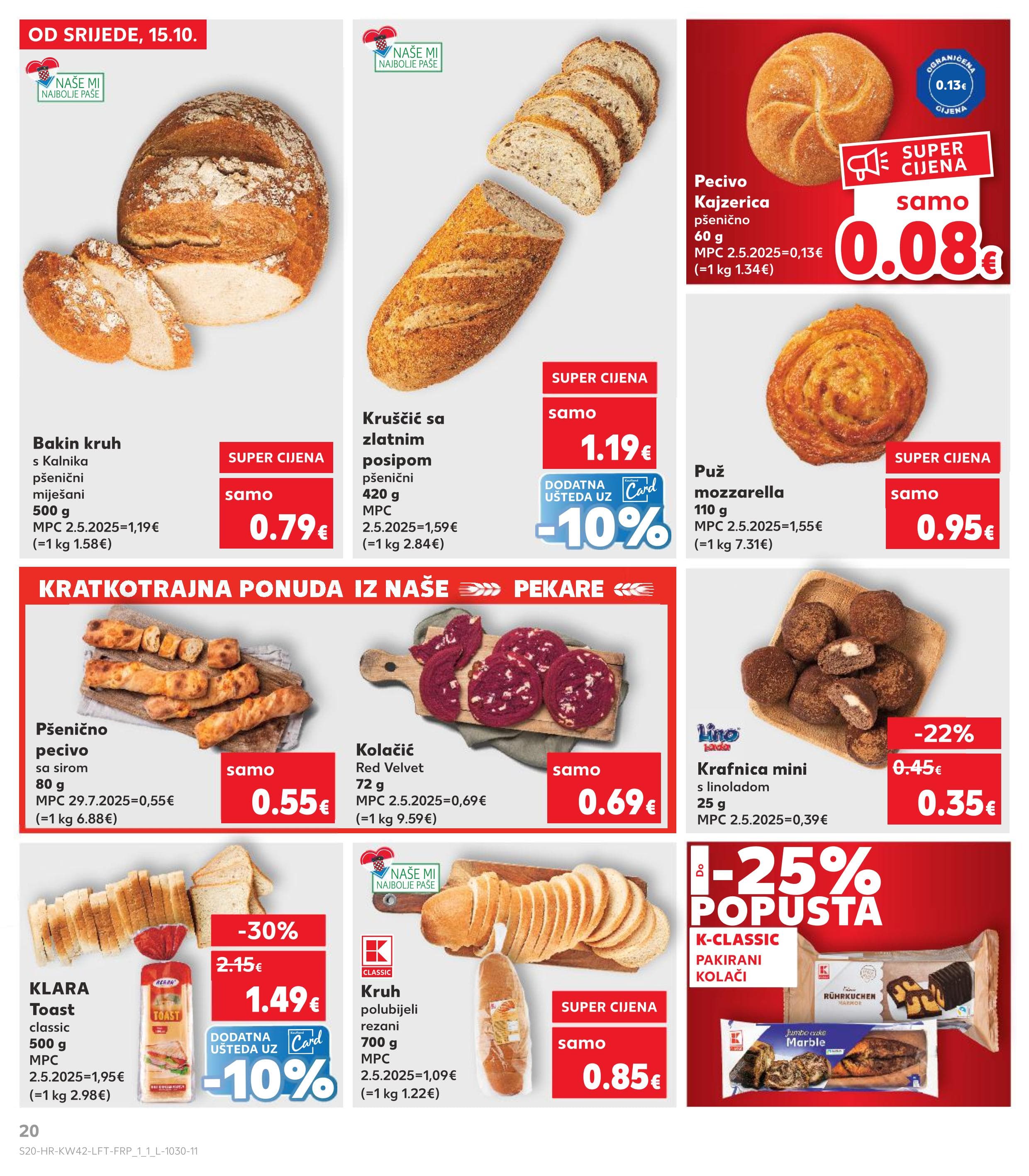 Stranica 20. Kaufland kataloga - Akcije od 15.10. do 21.10.2025.