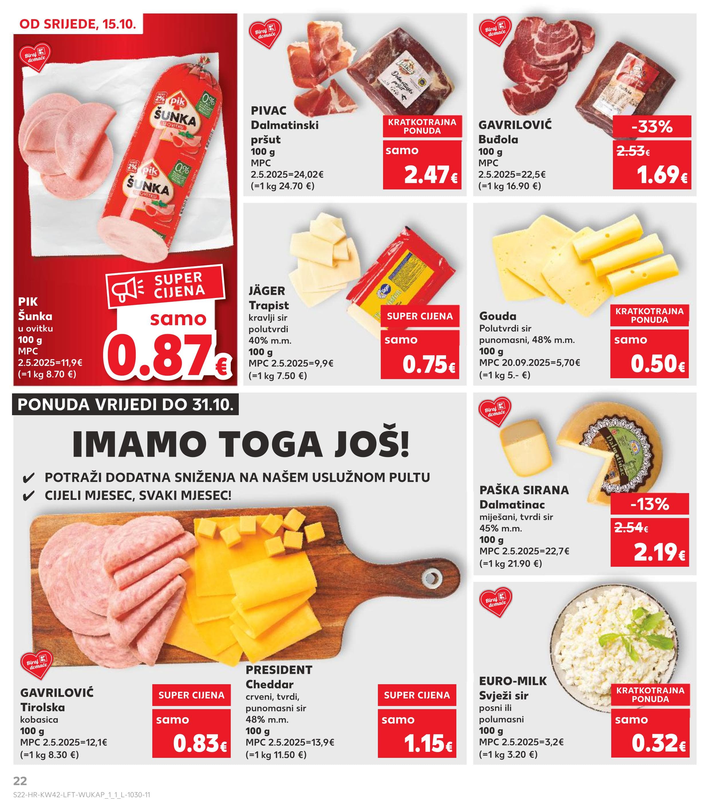 Stranica 22. Kaufland kataloga - Akcije od 15.10. do 21.10.2025.