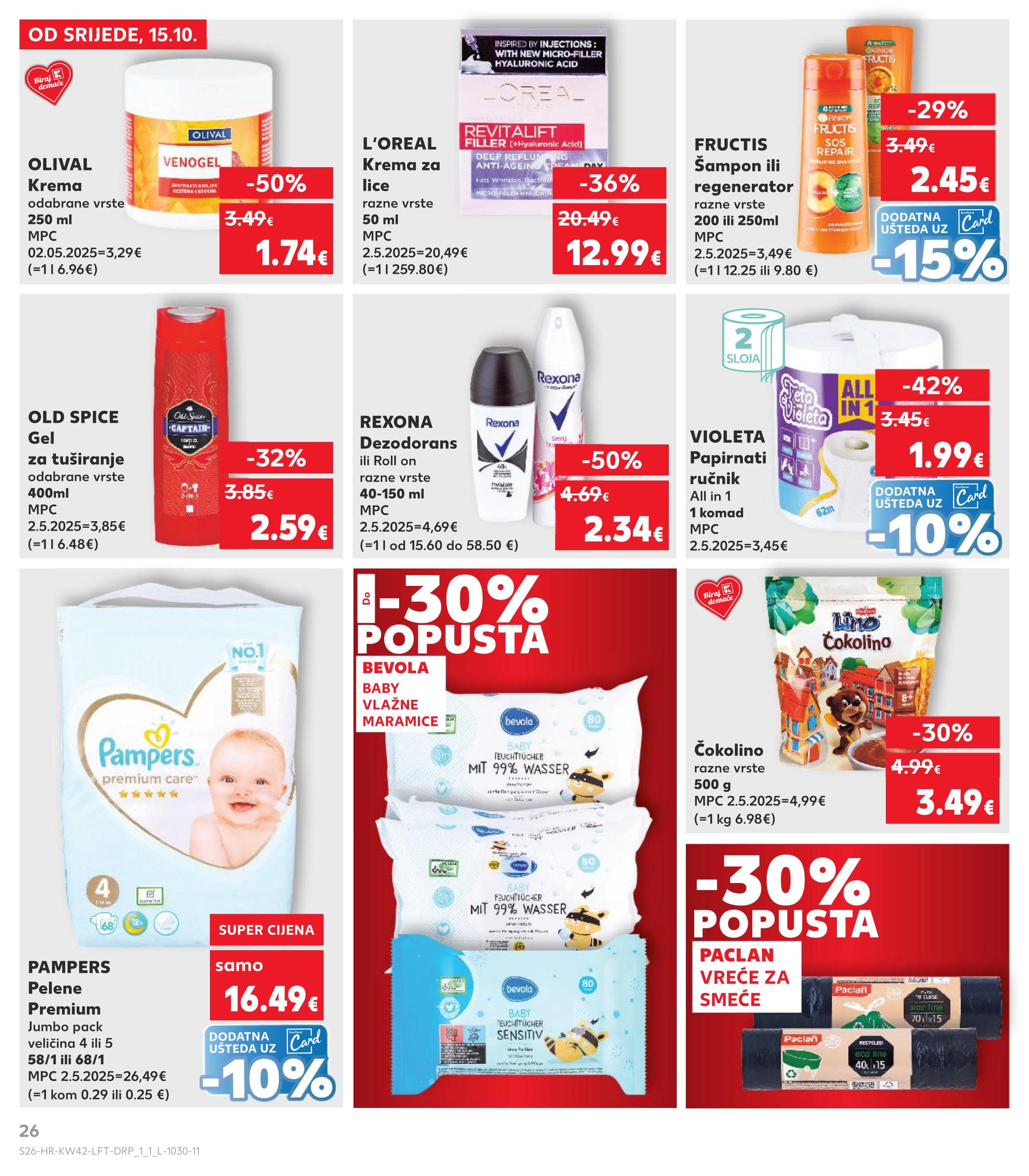 Stranica 26. Kaufland kataloga - Akcije od 15.10. do 21.10.2025.