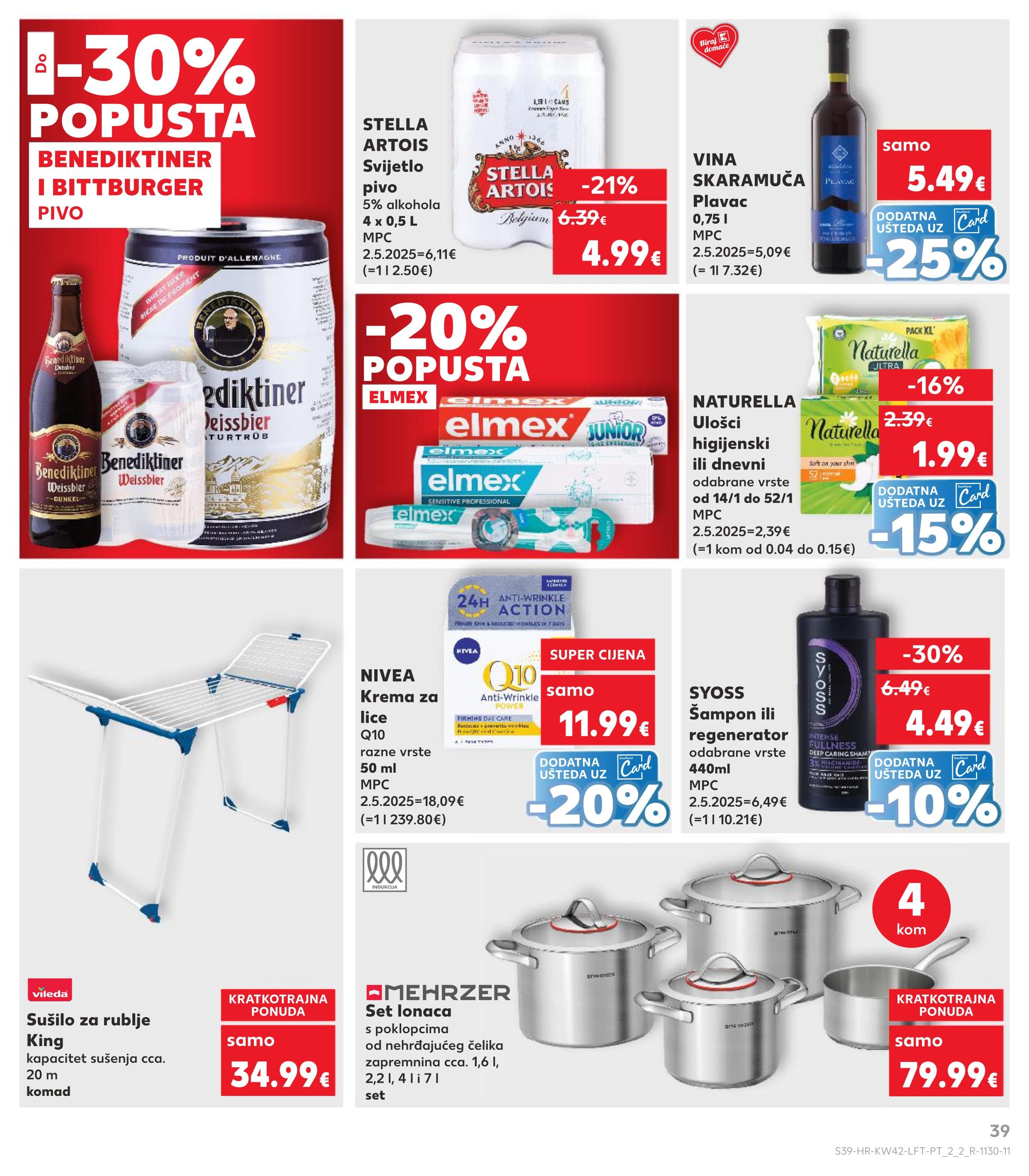 Stranica 39. Kaufland kataloga - Akcije od 15.10. do 21.10.2025.