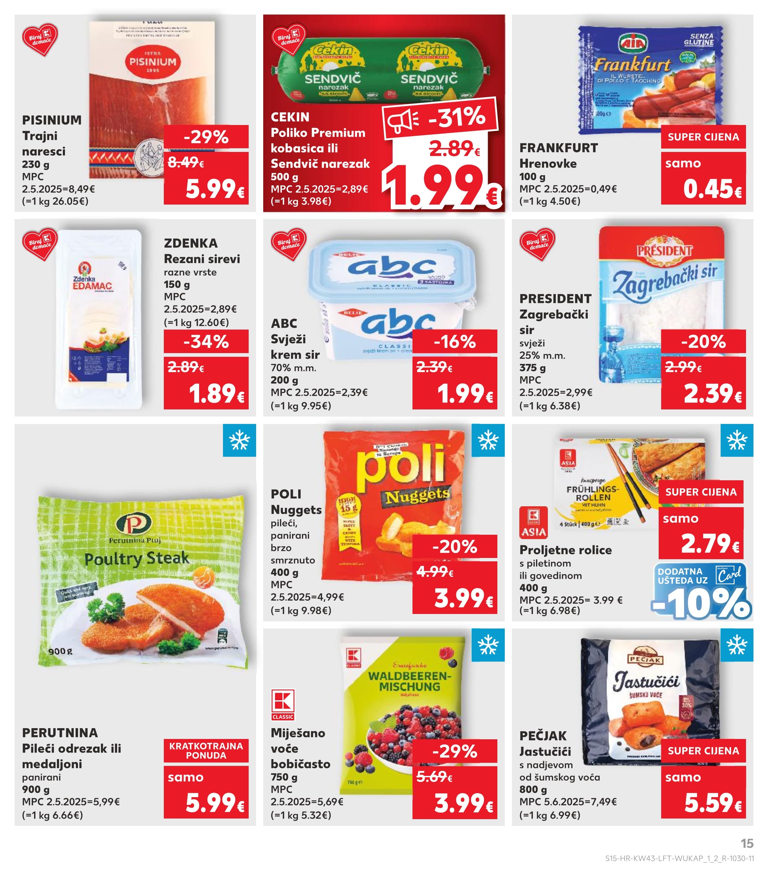 Stranica 15. Kaufland kataloga - Akcije od 22.10. do 28.10.2025.