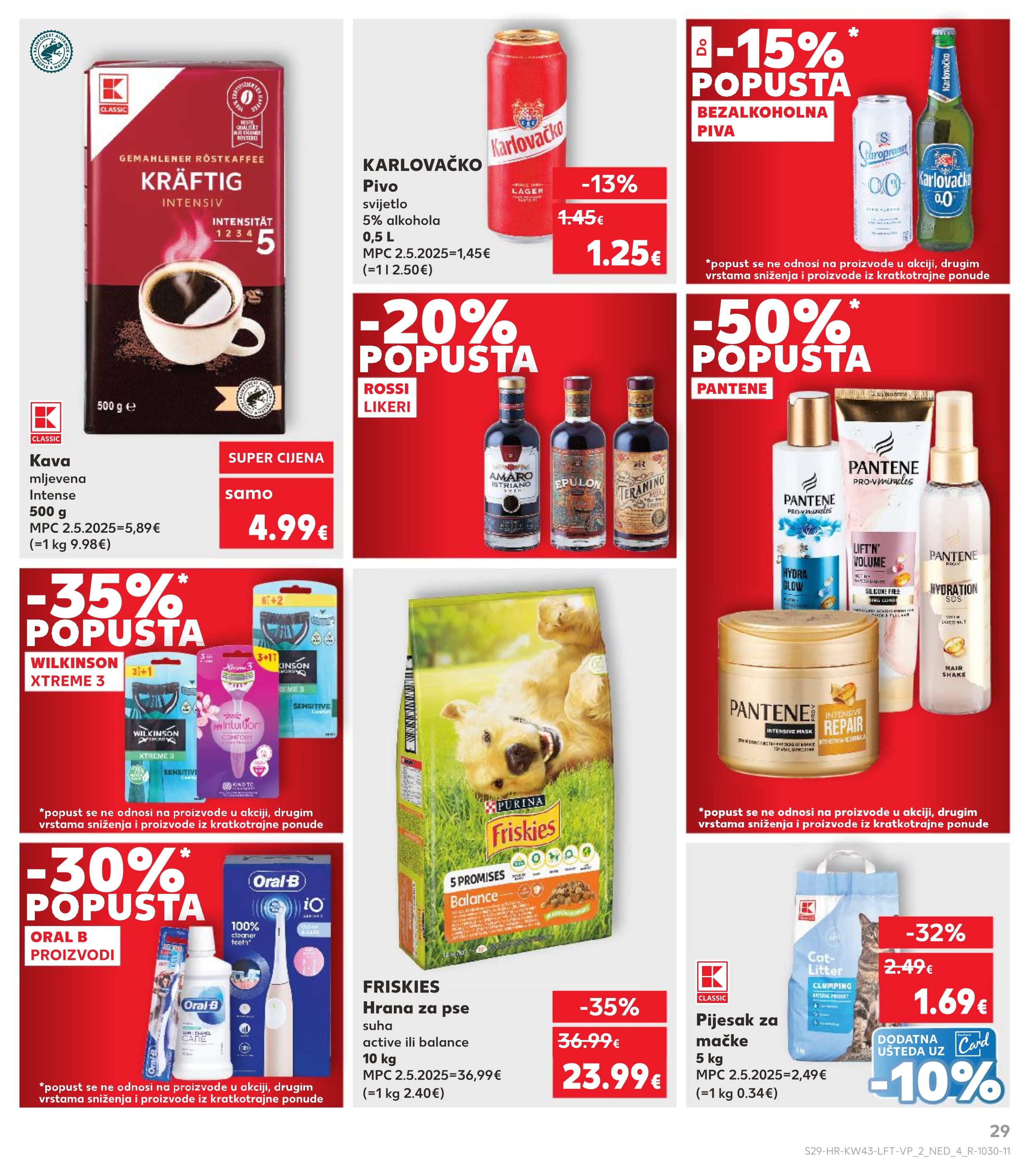 Stranica 29. Kaufland kataloga - Akcije od 22.10. do 28.10.2025.