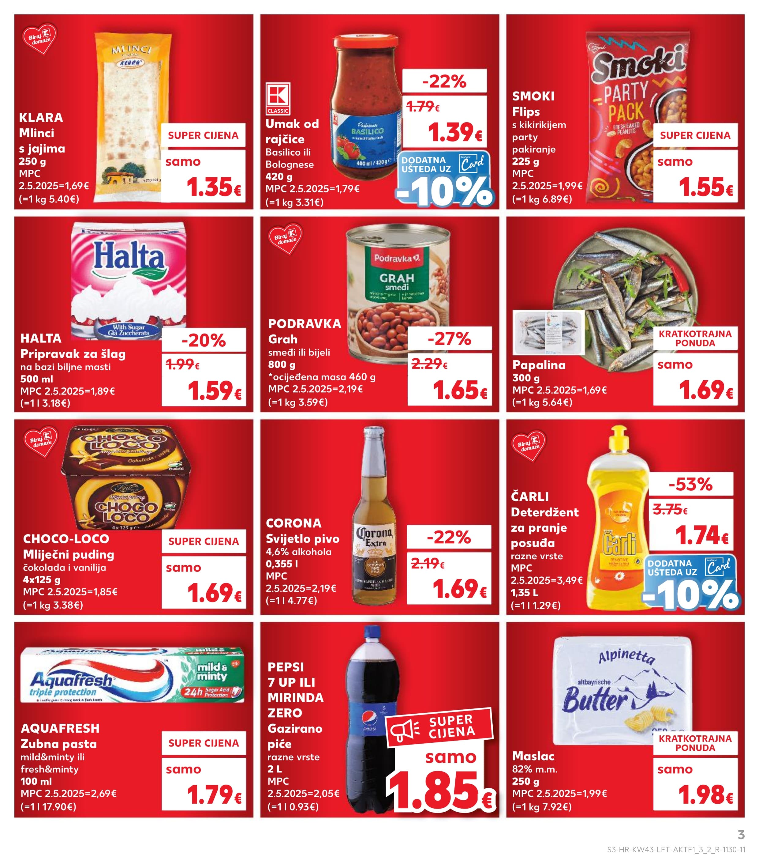Stranica 3. Kaufland kataloga - Akcije od 22.10. do 28.10.2025.