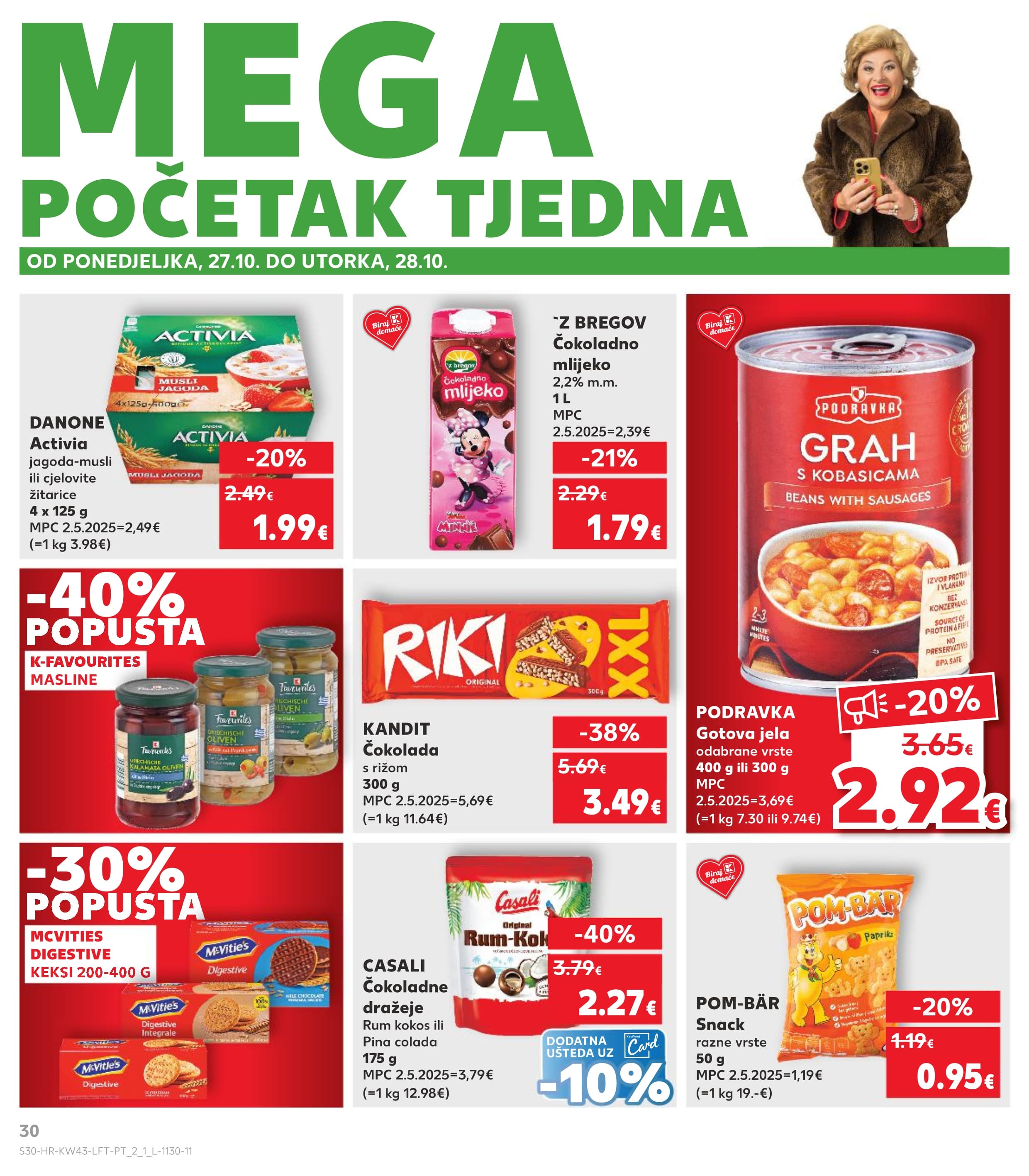 Stranica 30. Kaufland kataloga - Akcije od 22.10. do 28.10.2025.