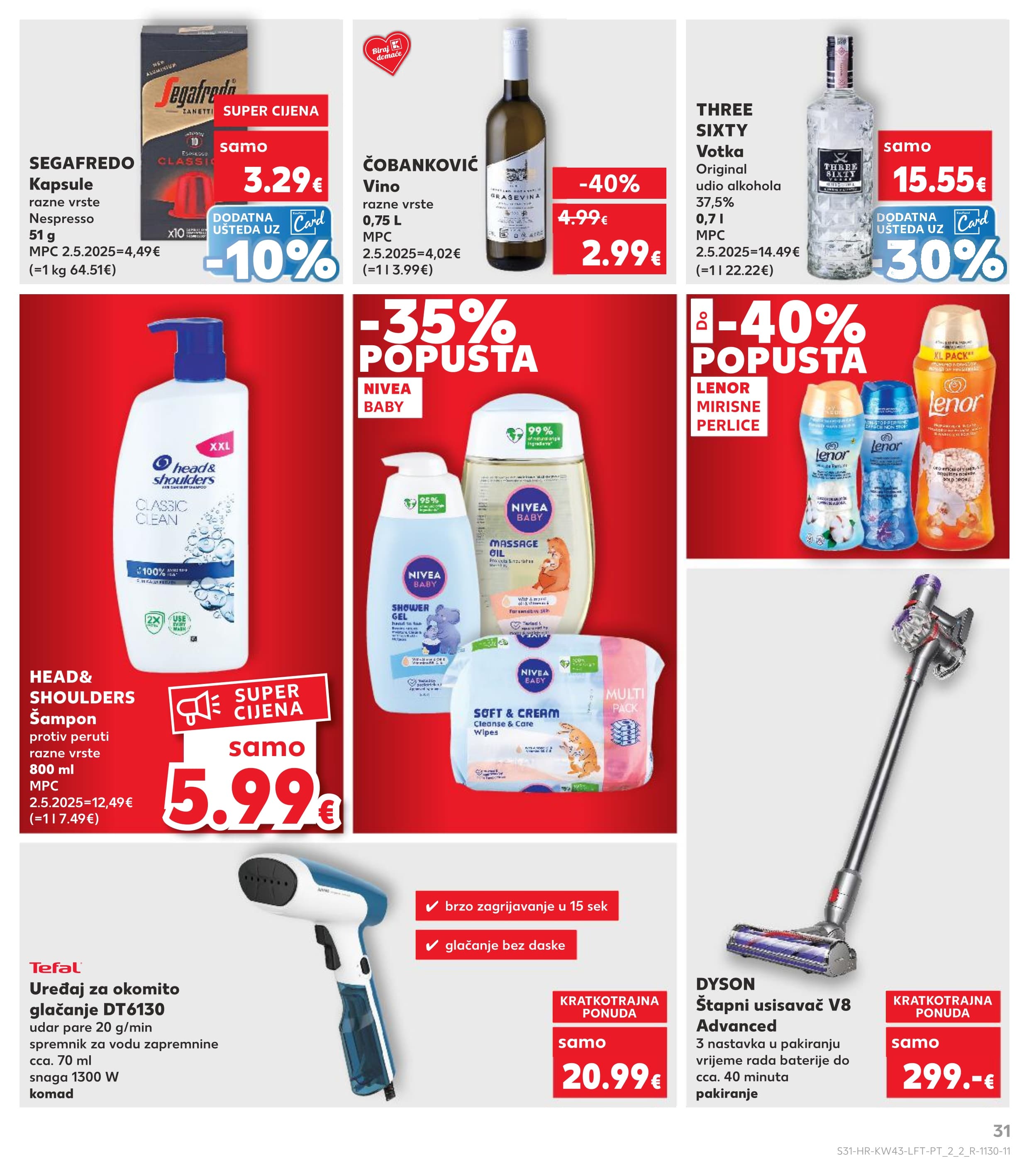 Stranica 31. Kaufland kataloga - Akcije od 22.10. do 28.10.2025.