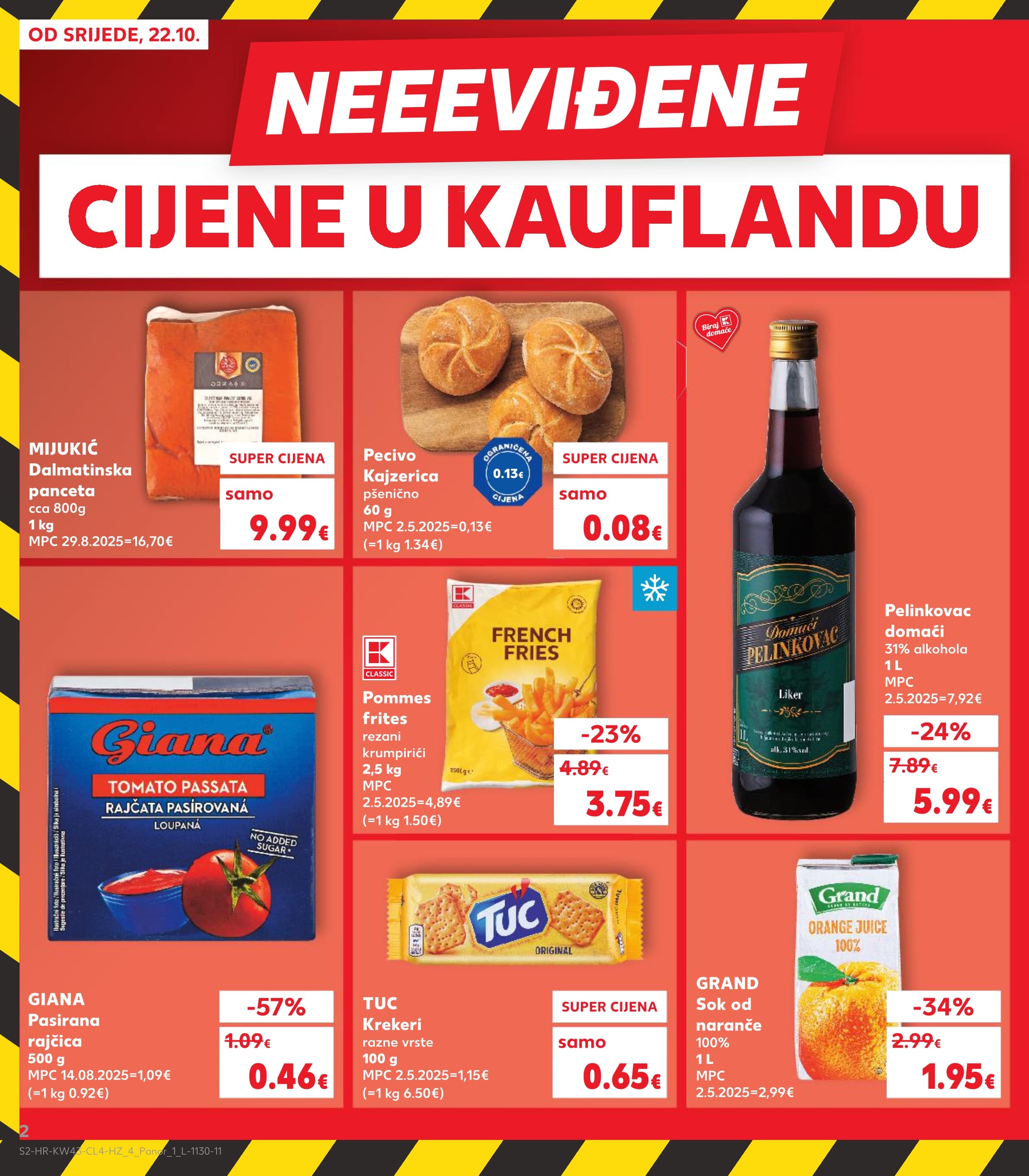 Stranica 2. Kaufland kataloga - Akcije od 22.10. do 28.10.2025.