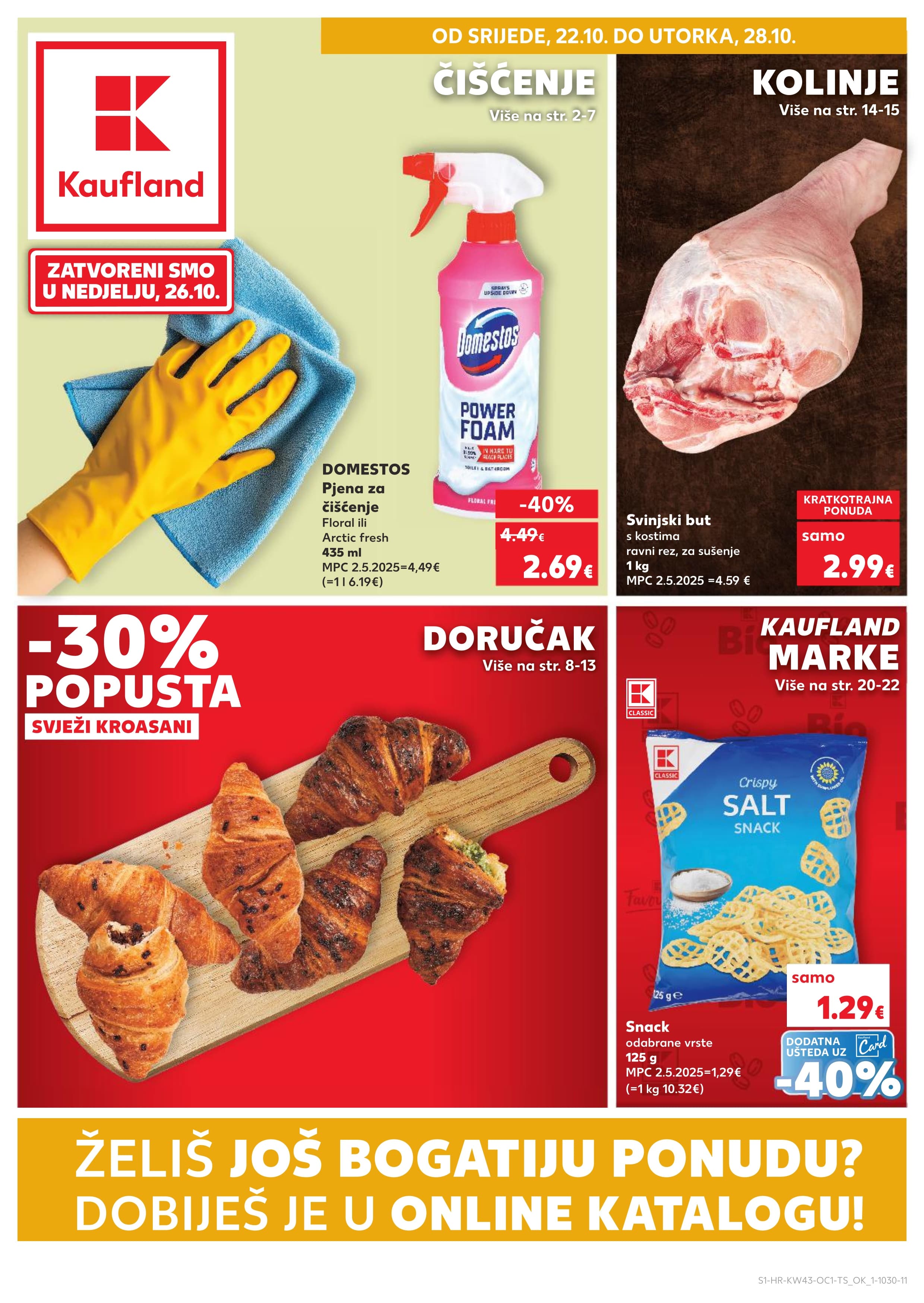 Stranica 1. Kaufland kataloga - Akcije od 22.10. do 28.10.2025.