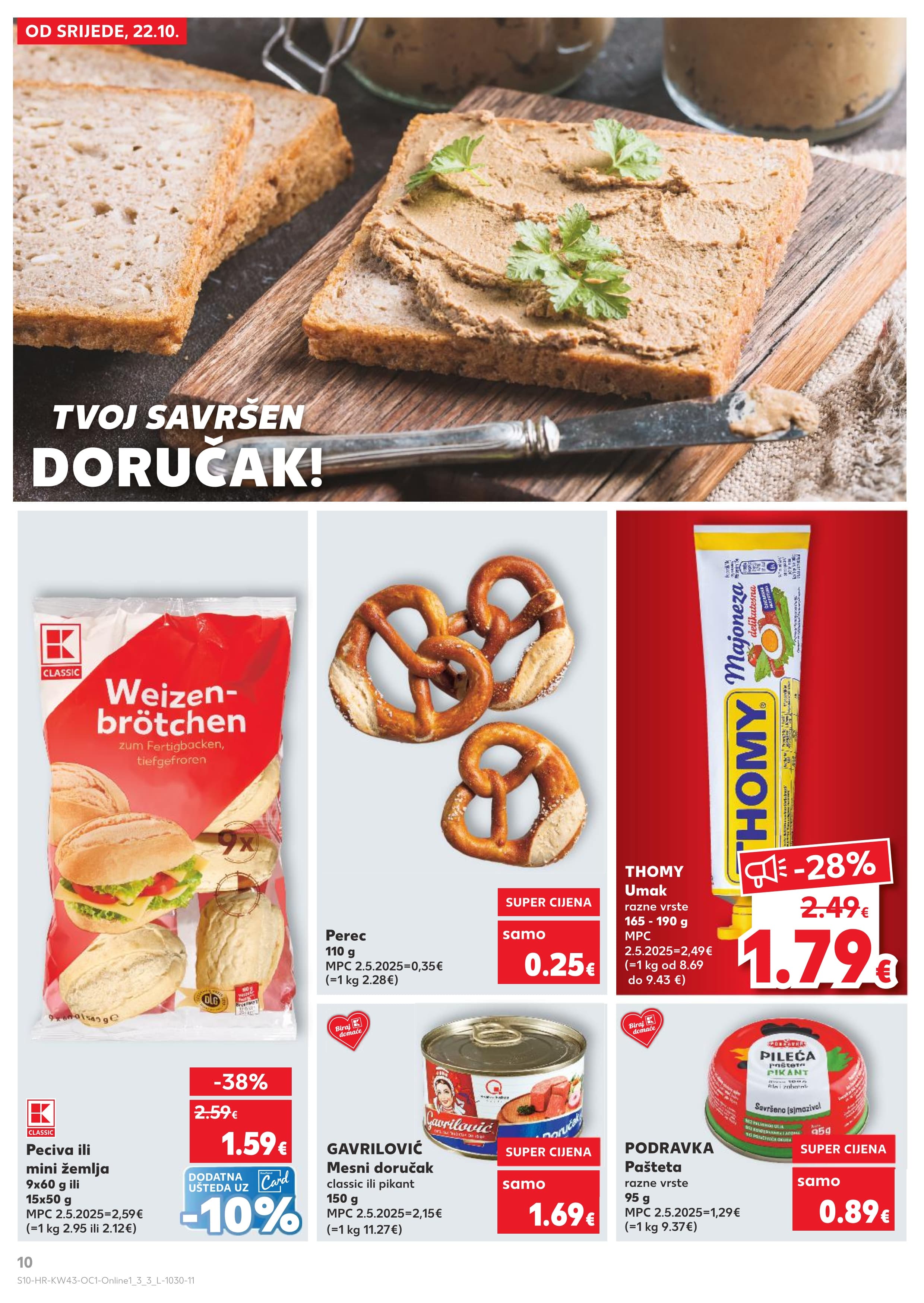 Stranica 10. Kaufland kataloga - Akcije od 22.10. do 28.10.2025.