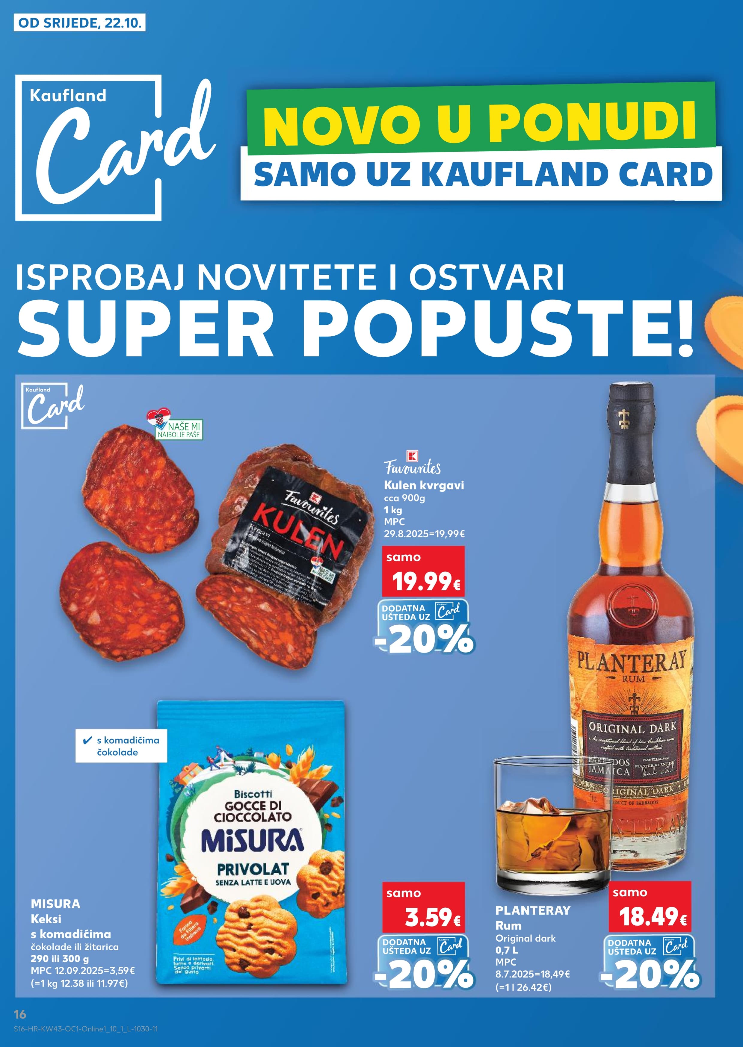 Stranica 16. Kaufland kataloga - Akcije od 22.10. do 28.10.2025.
