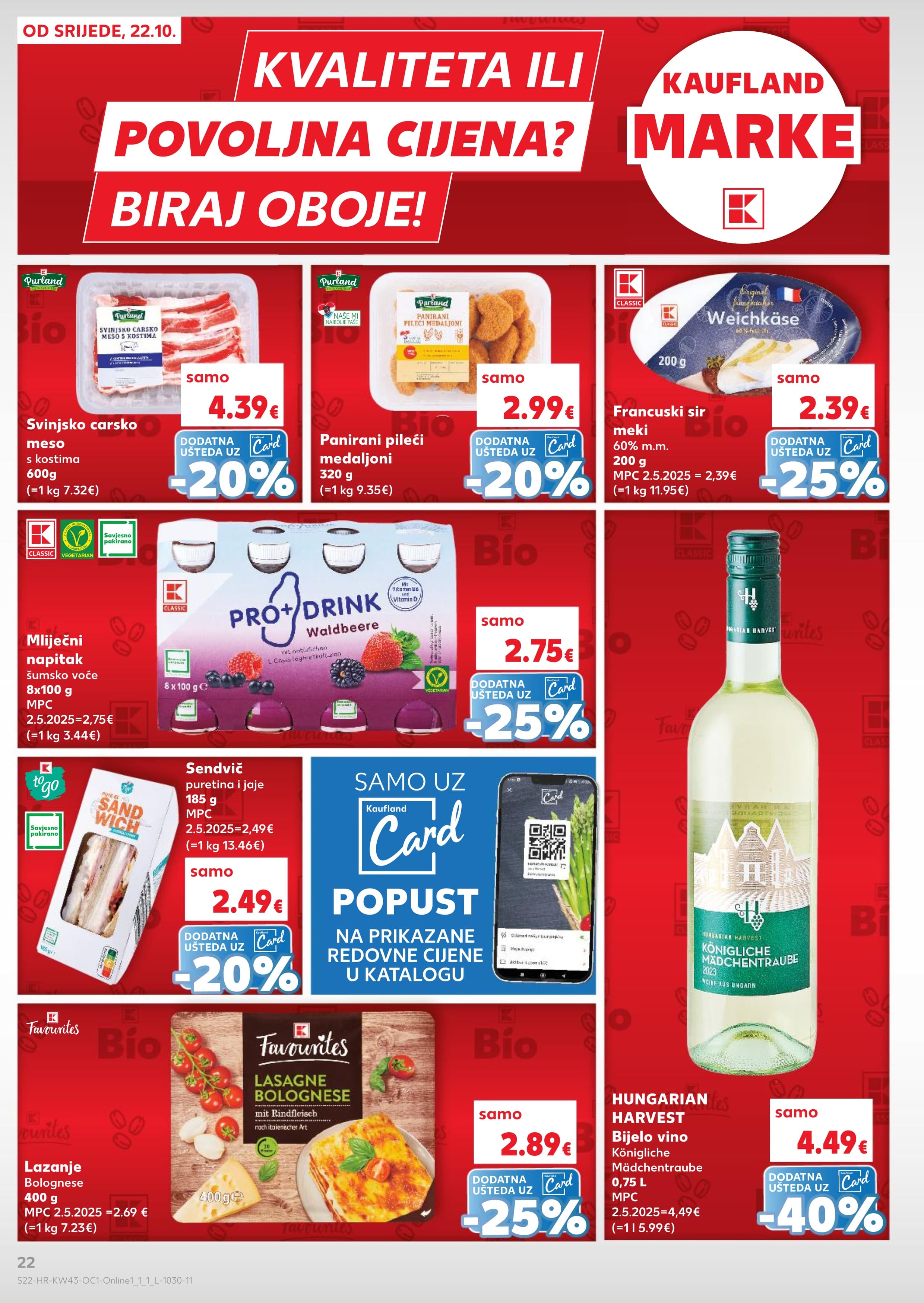Stranica 22. Kaufland kataloga - Akcije od 22.10. do 28.10.2025.