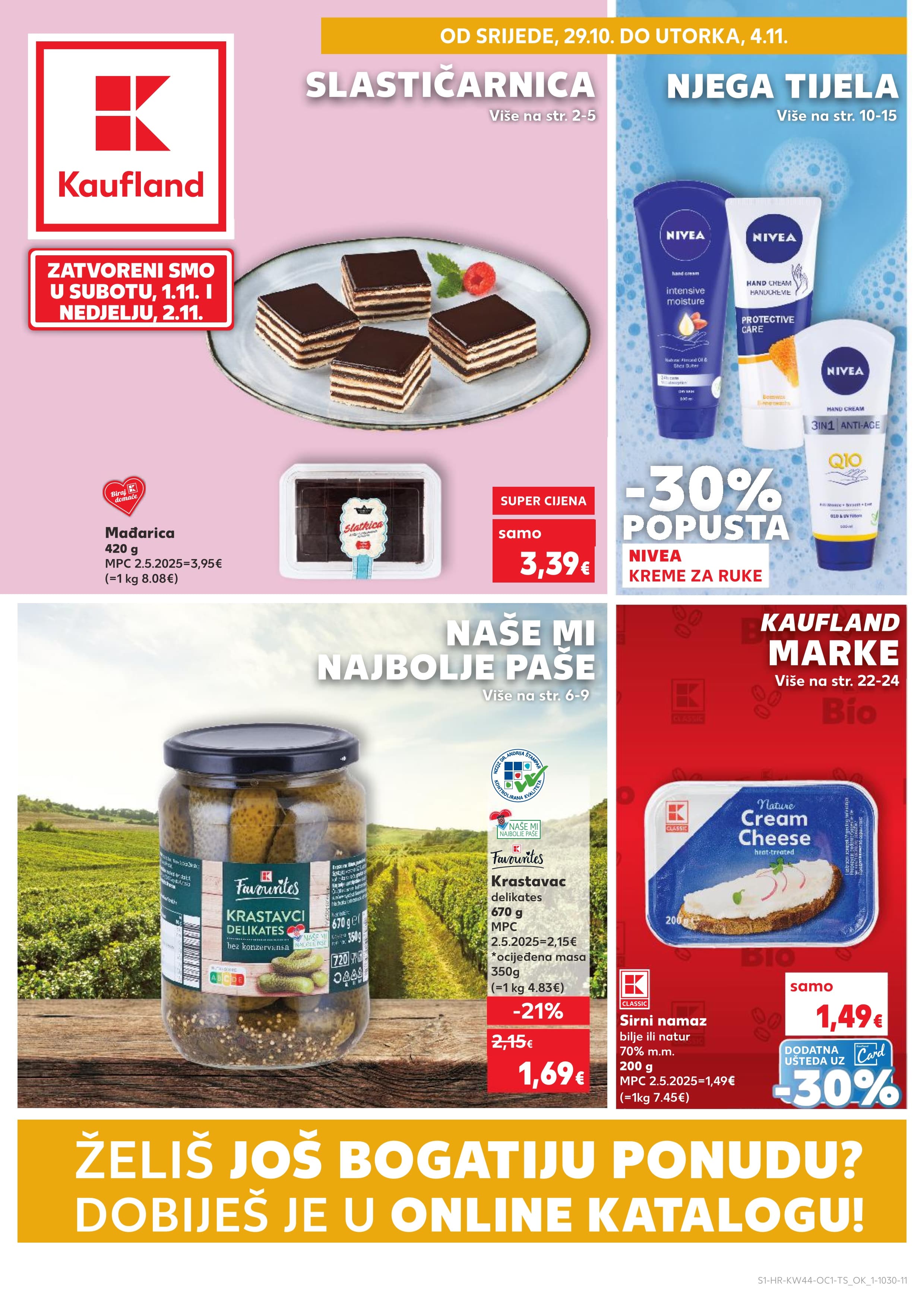 Stranica 1. Kaufland kataloga - Akcije od 29.10. do 04.11.2025.