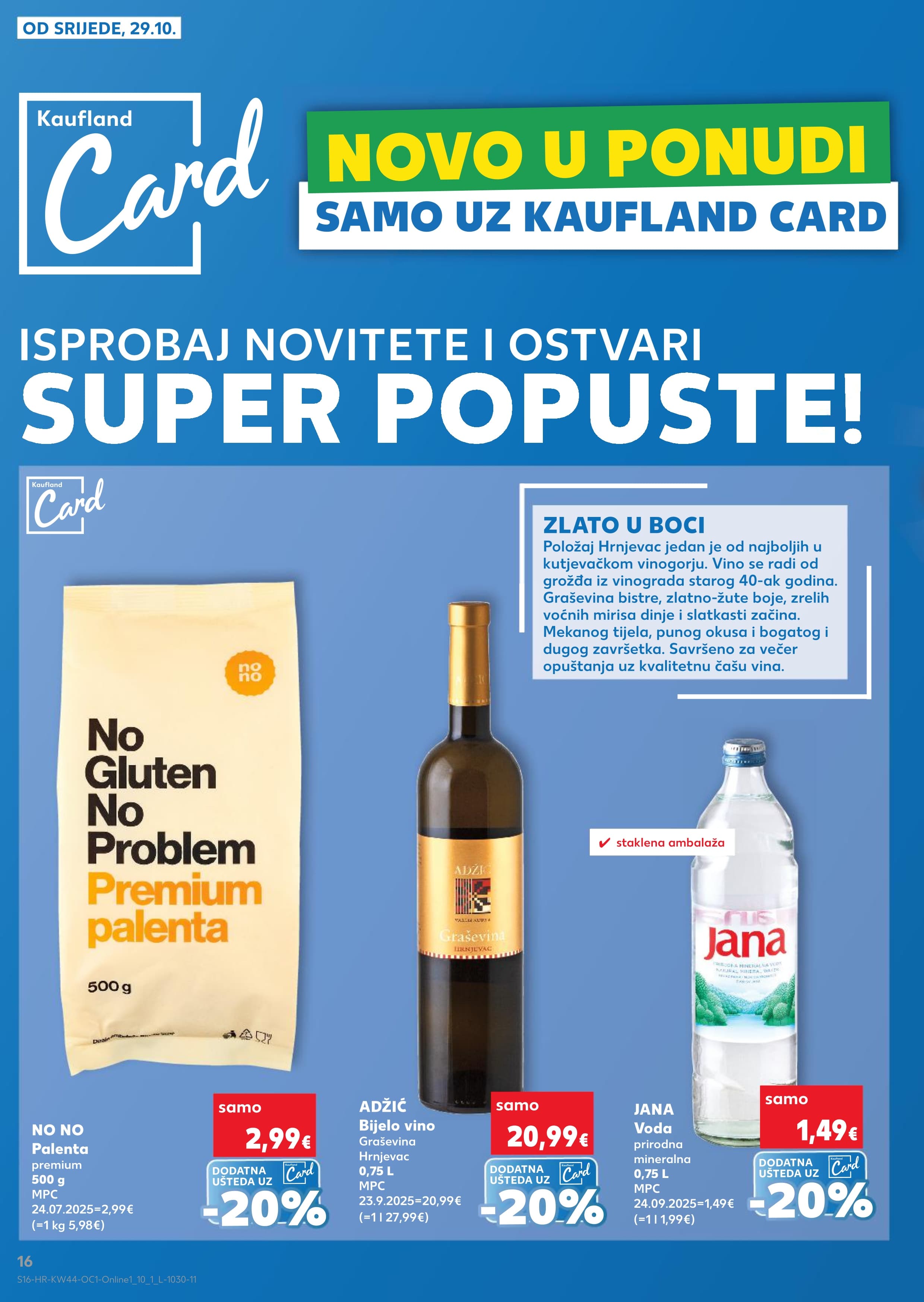 Stranica 16. Kaufland kataloga - Akcije od 29.10. do 04.11.2025.