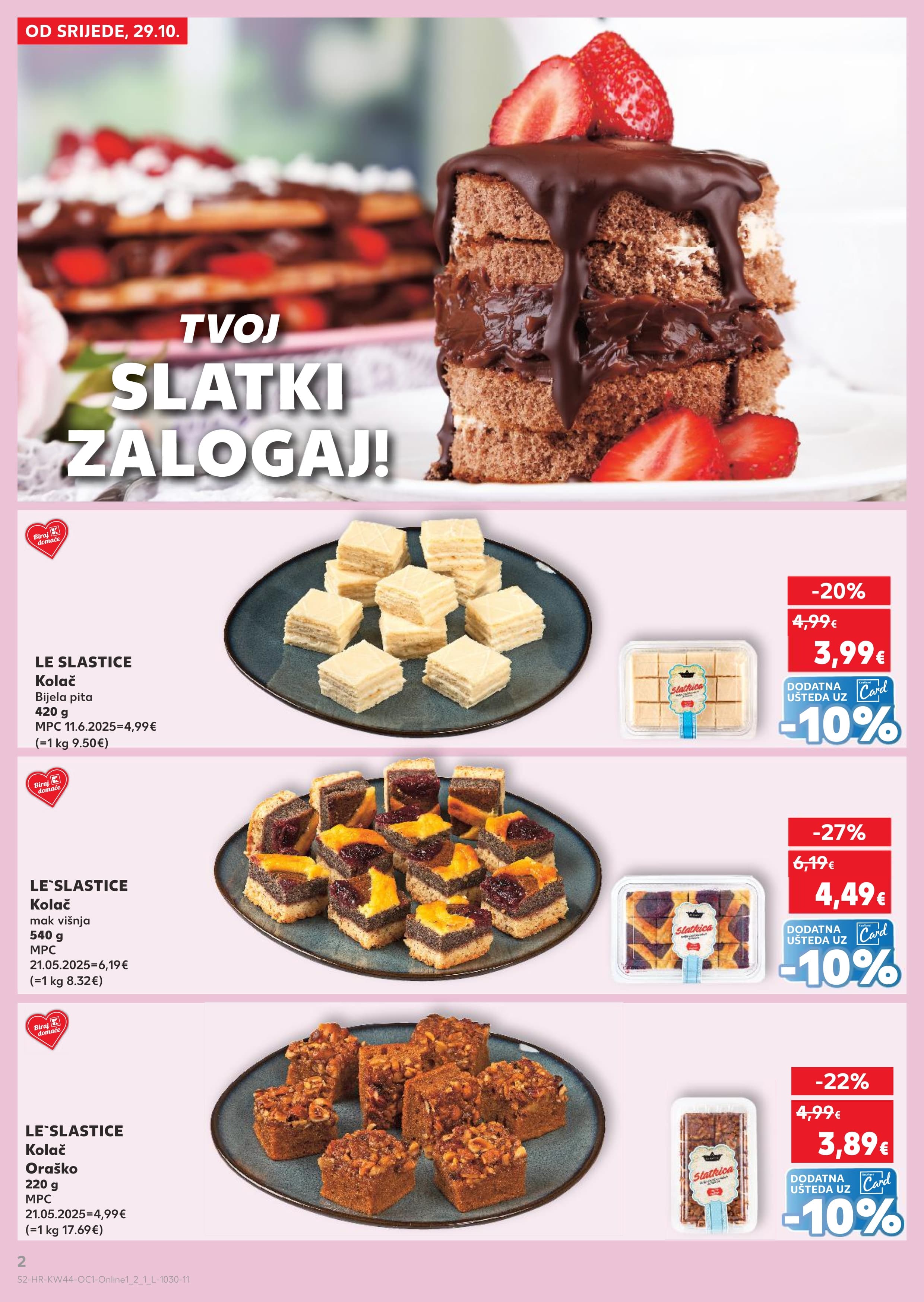 Stranica 2. Kaufland kataloga - Akcije od 29.10. do 04.11.2025.