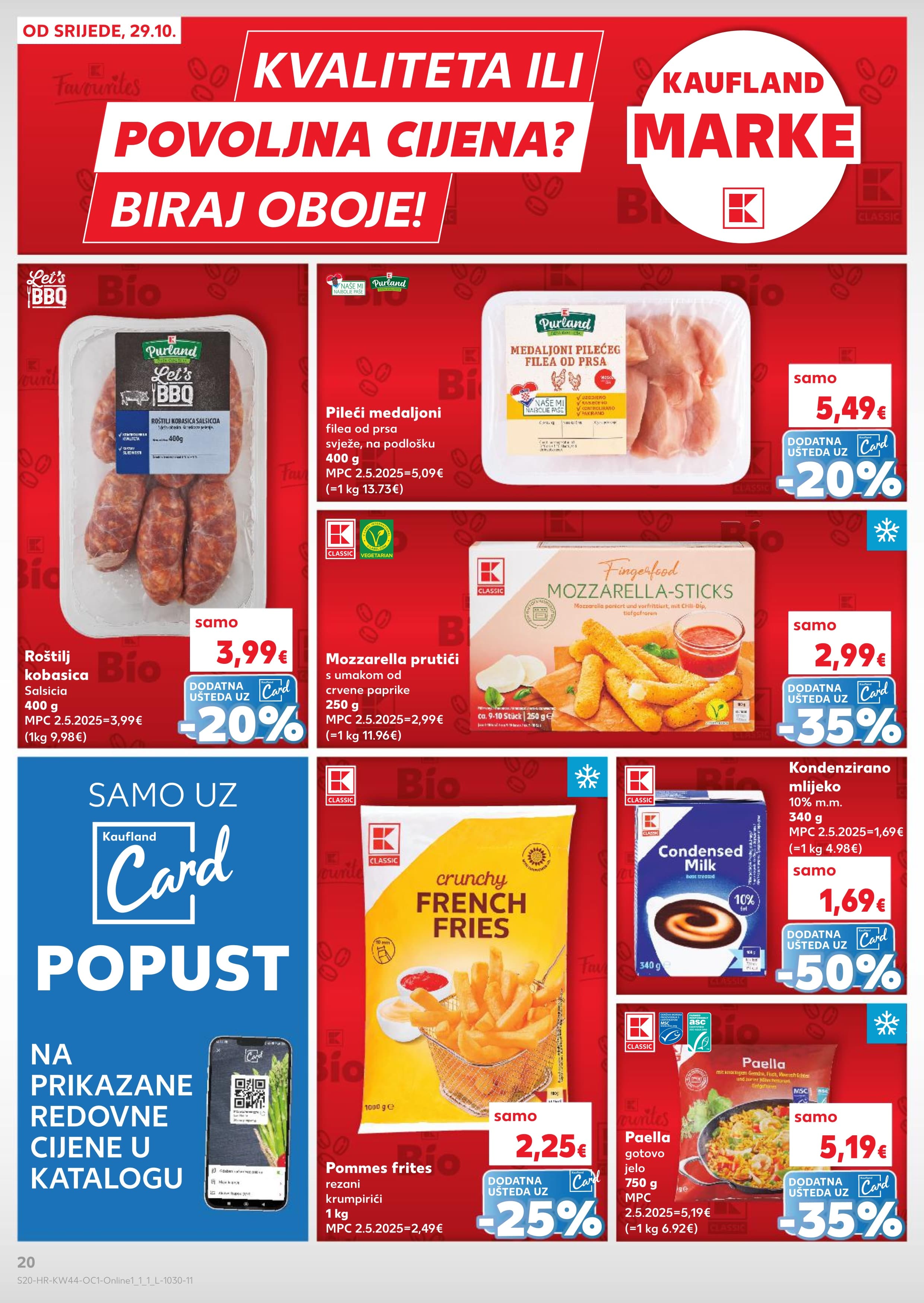 Stranica 20. Kaufland kataloga - Akcije od 29.10. do 04.11.2025.