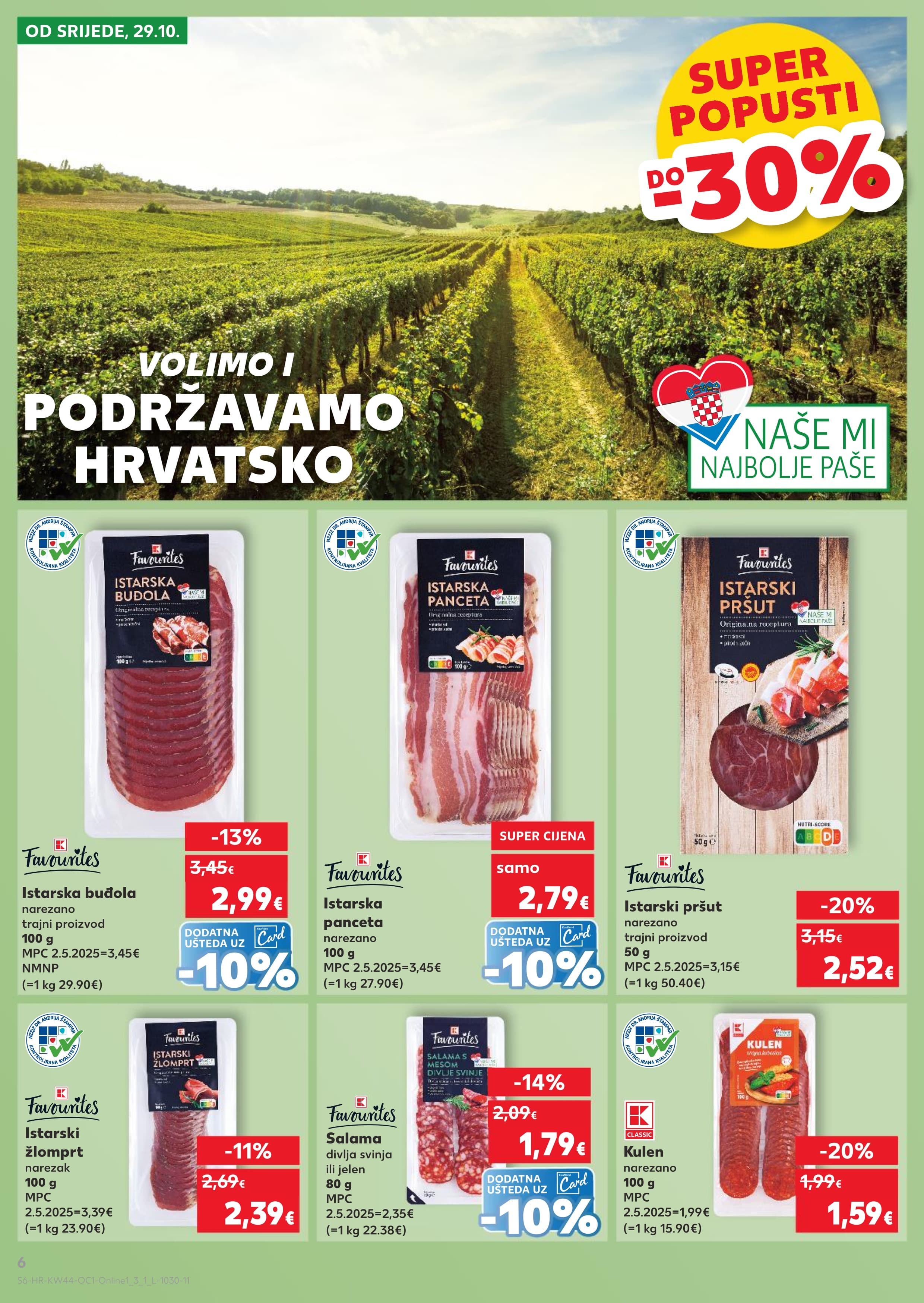Stranica 6. Kaufland kataloga - Akcije od 29.10. do 04.11.2025.
