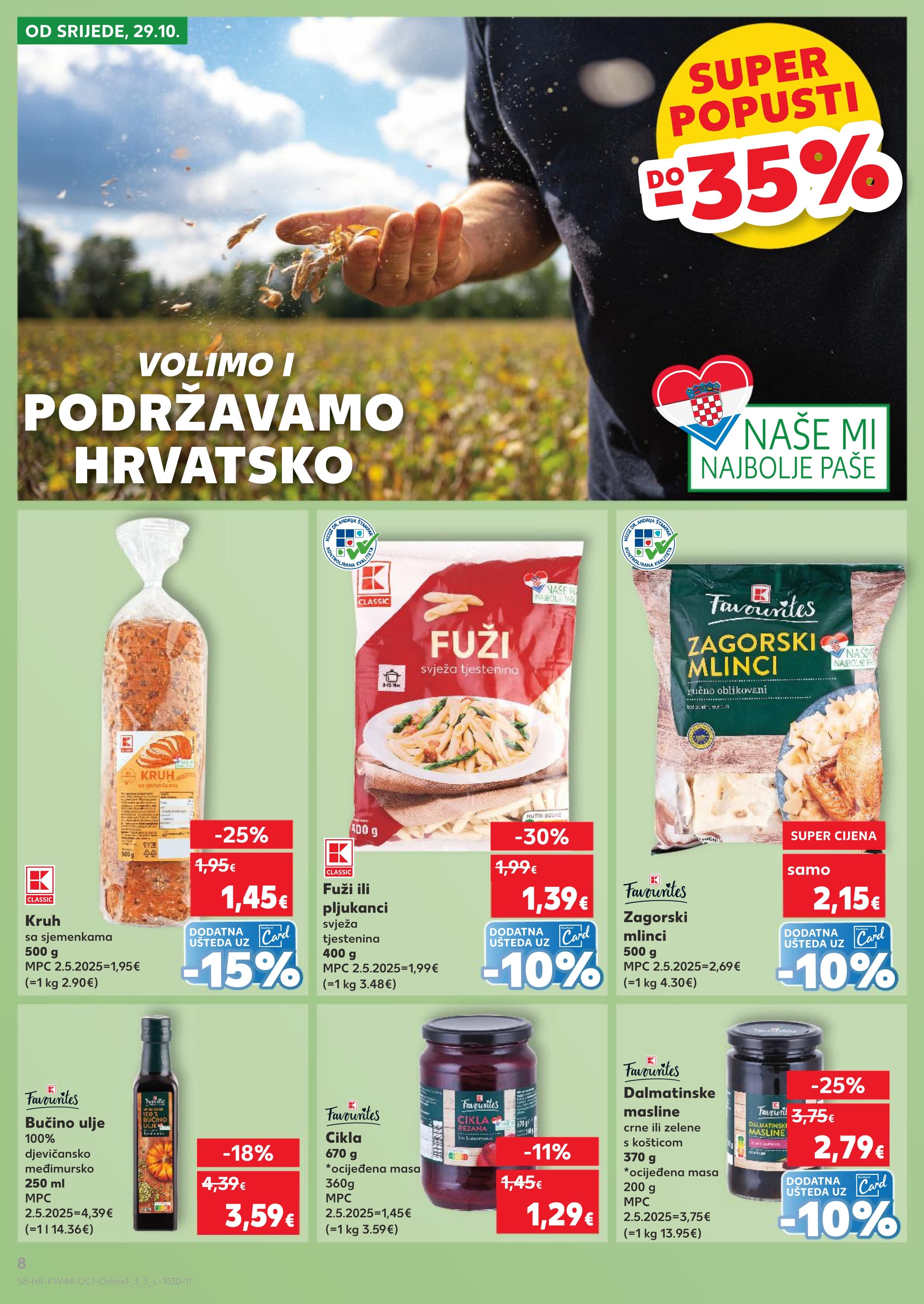 Stranica 8. Kaufland kataloga - Akcije od 29.10. do 04.11.2025.