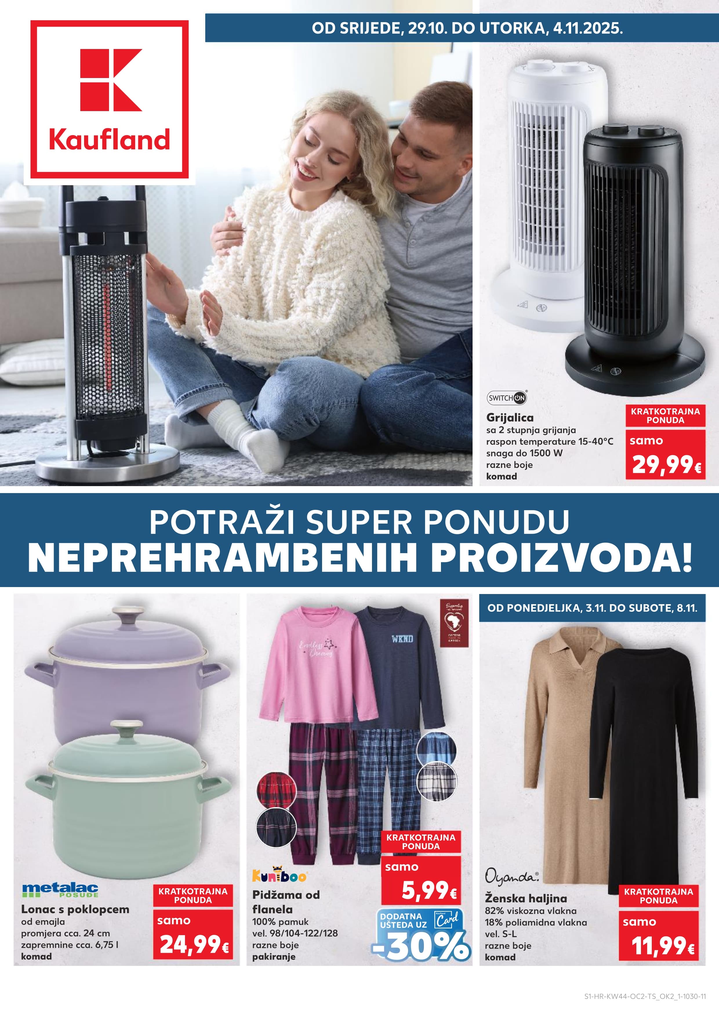 Stranica 1. Kaufland kataloga - Akcije od 29.10. do 04.11.2025.