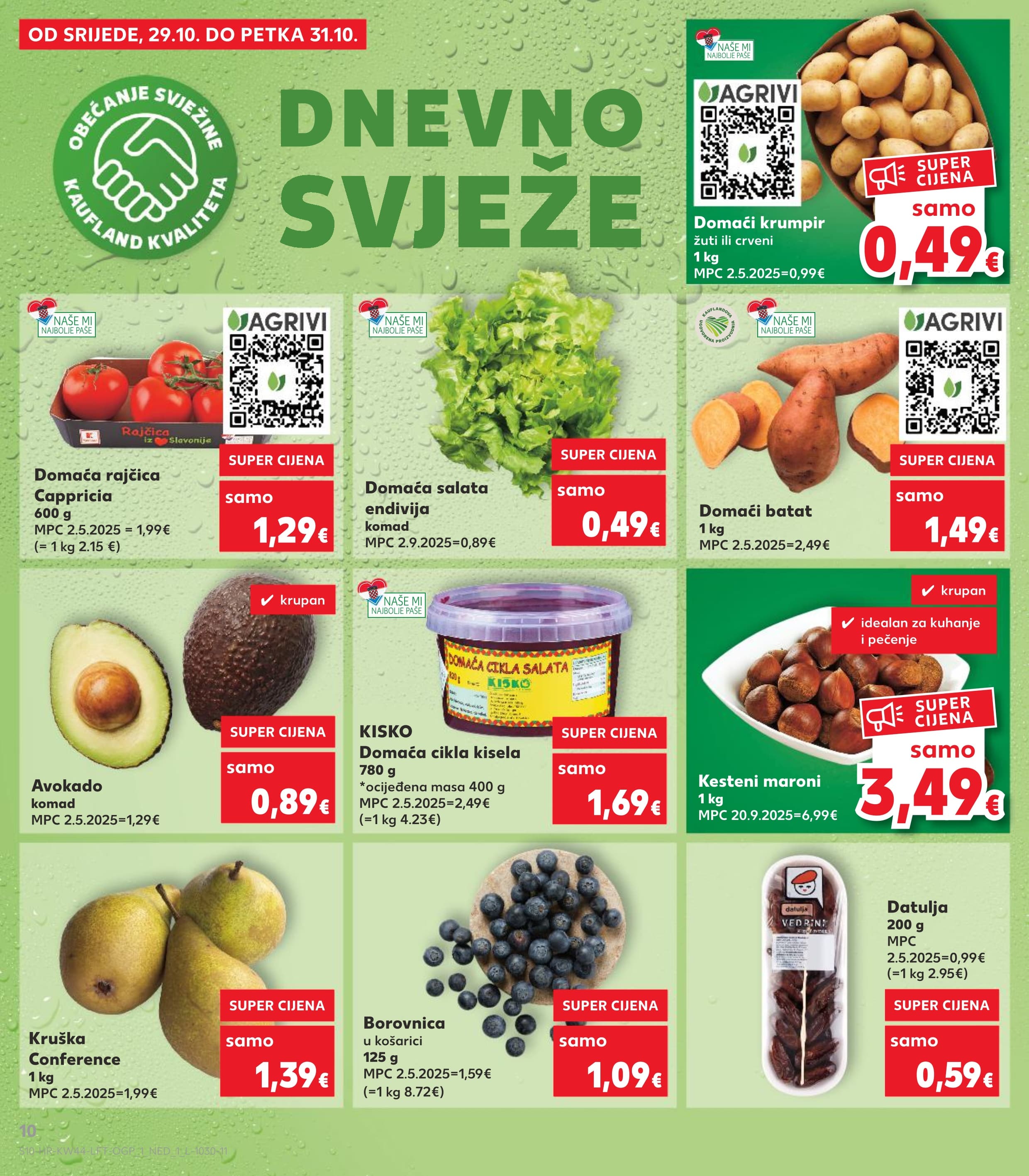 Stranica 10. Kaufland kataloga - Akcije od 29.10. do 04.11.2025.
