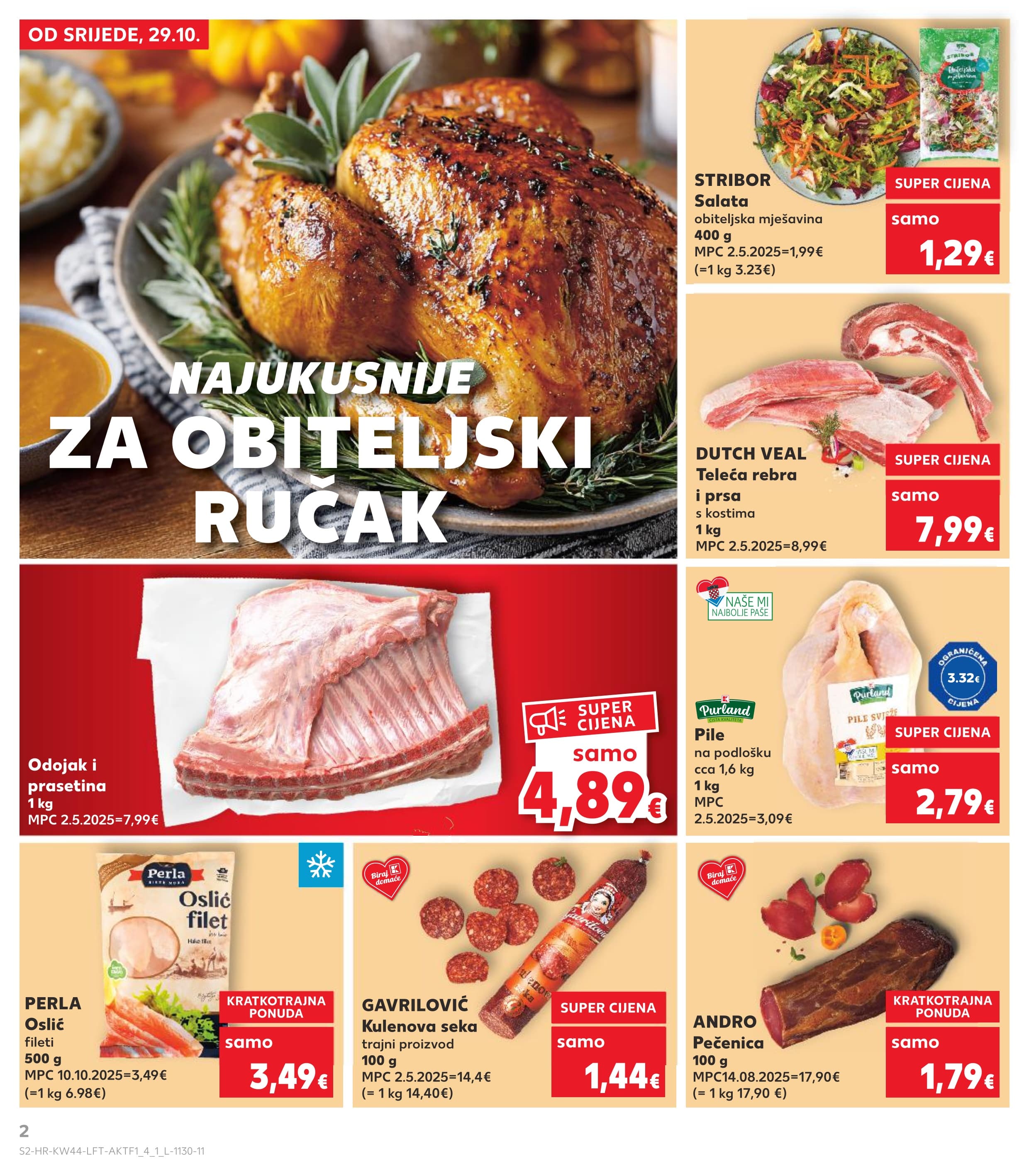 Stranica 2. Kaufland kataloga - Akcije od 29.10. do 04.11.2025.