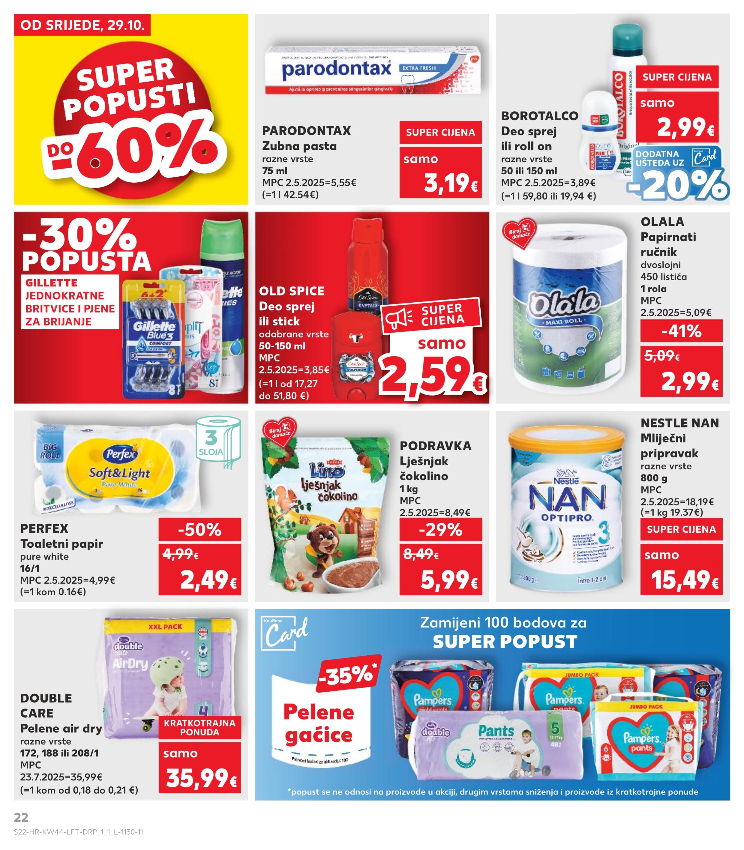 Stranica 22. Kaufland kataloga - Akcije od 29.10. do 04.11.2025.