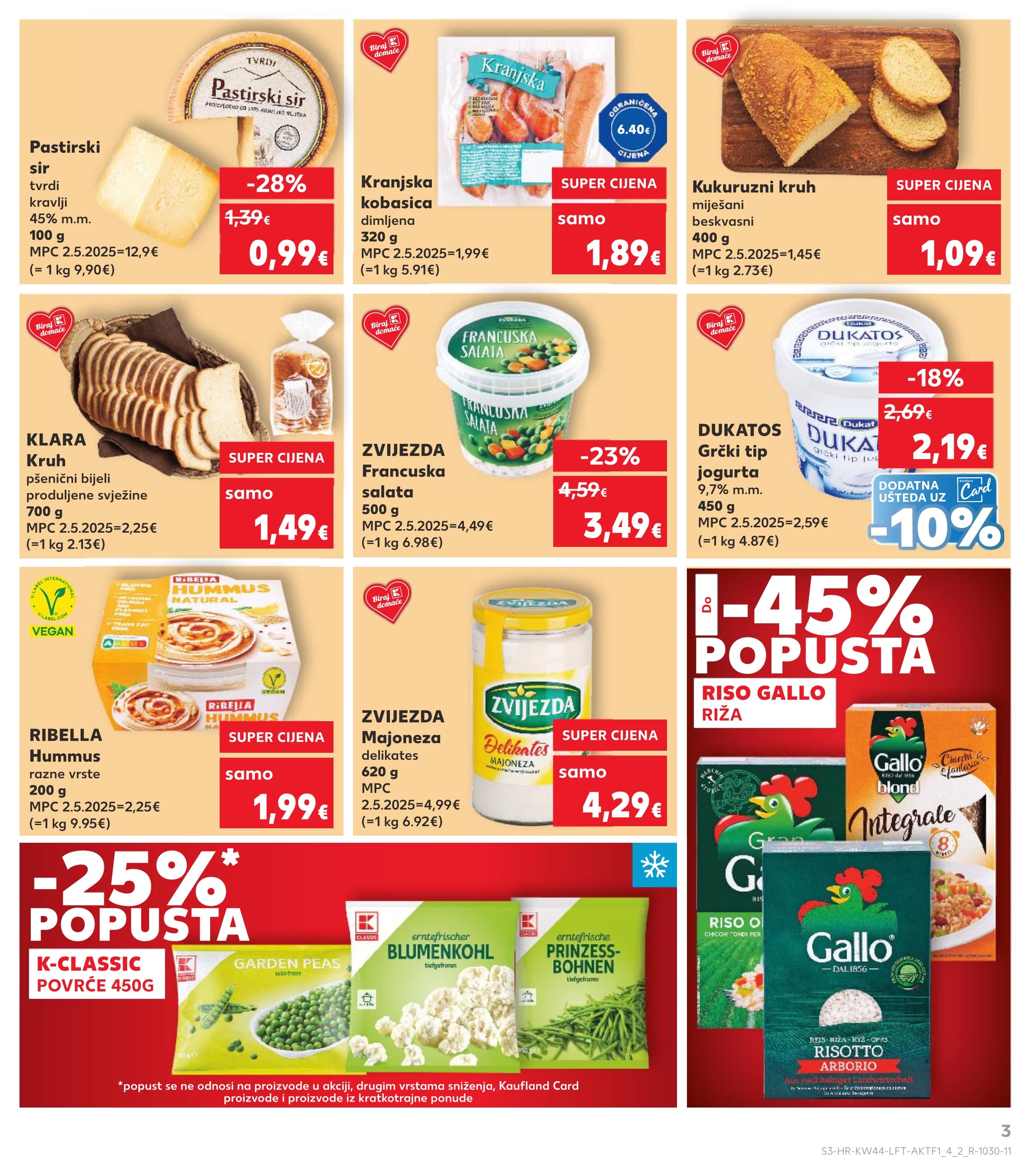 Stranica 3. Kaufland kataloga - Akcije od 29.10. do 04.11.2025.