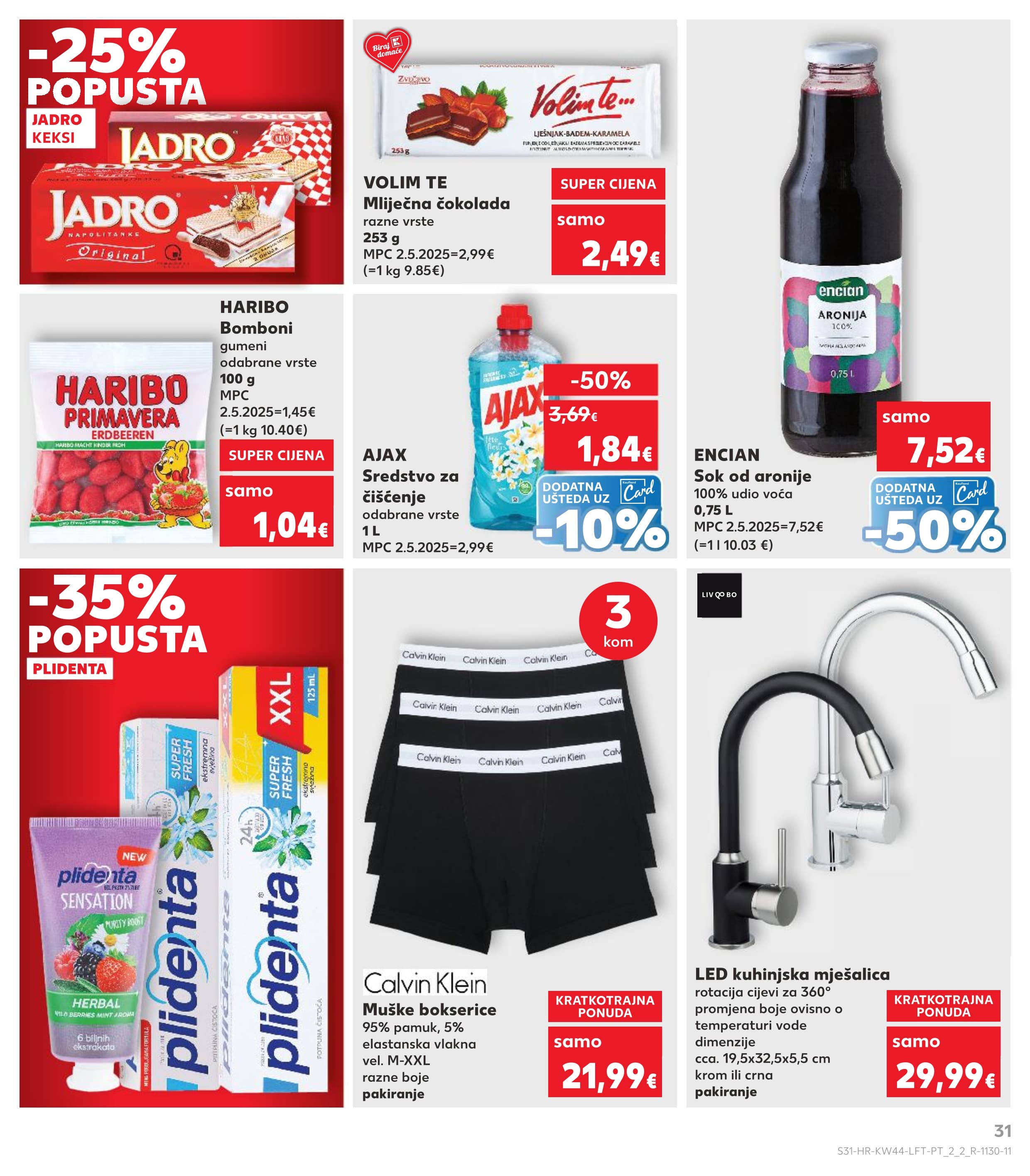 Stranica 31. Kaufland kataloga - Akcije od 29.10. do 04.11.2025.