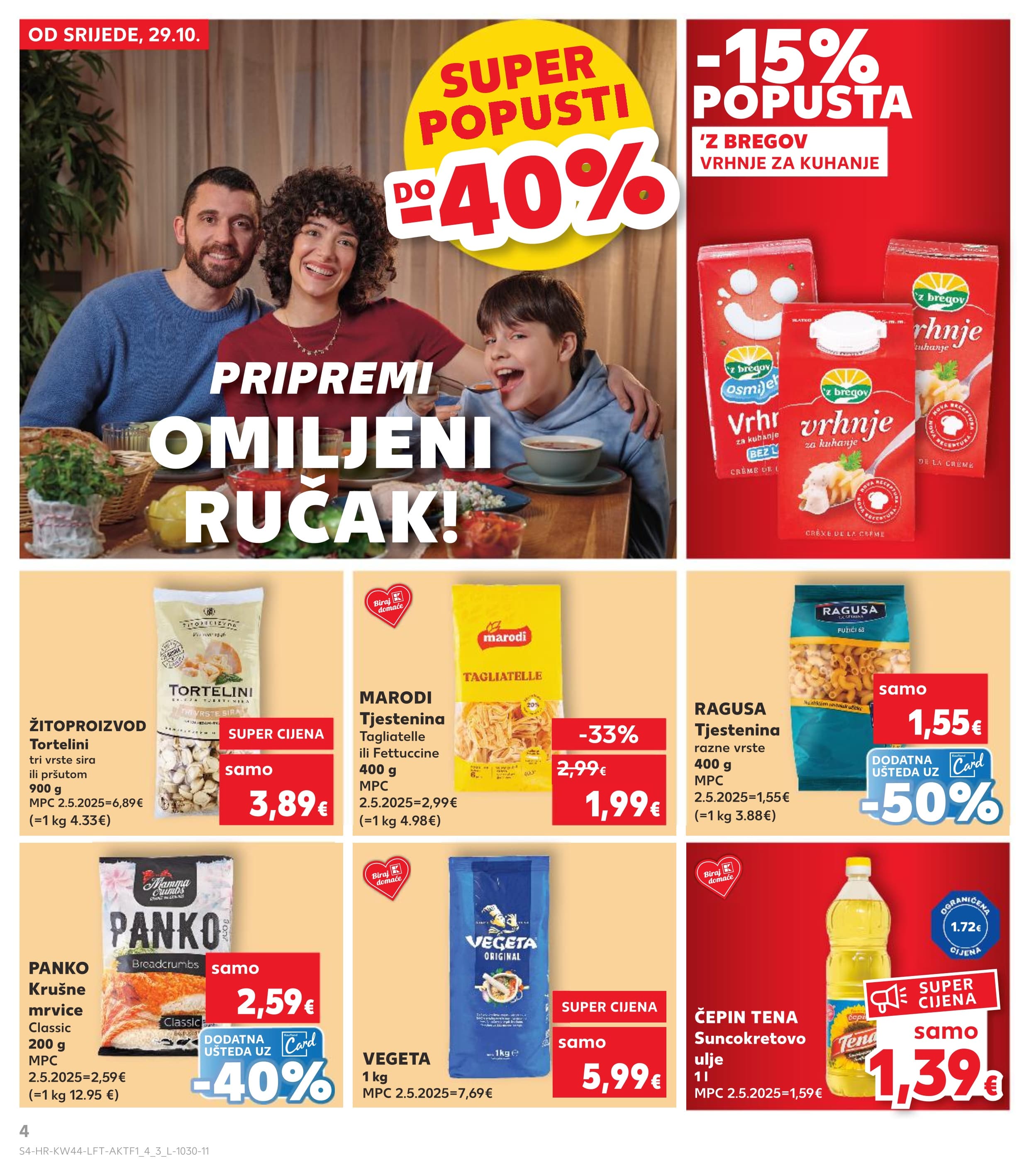 Stranica 4. Kaufland kataloga - Akcije od 29.10. do 04.11.2025.
