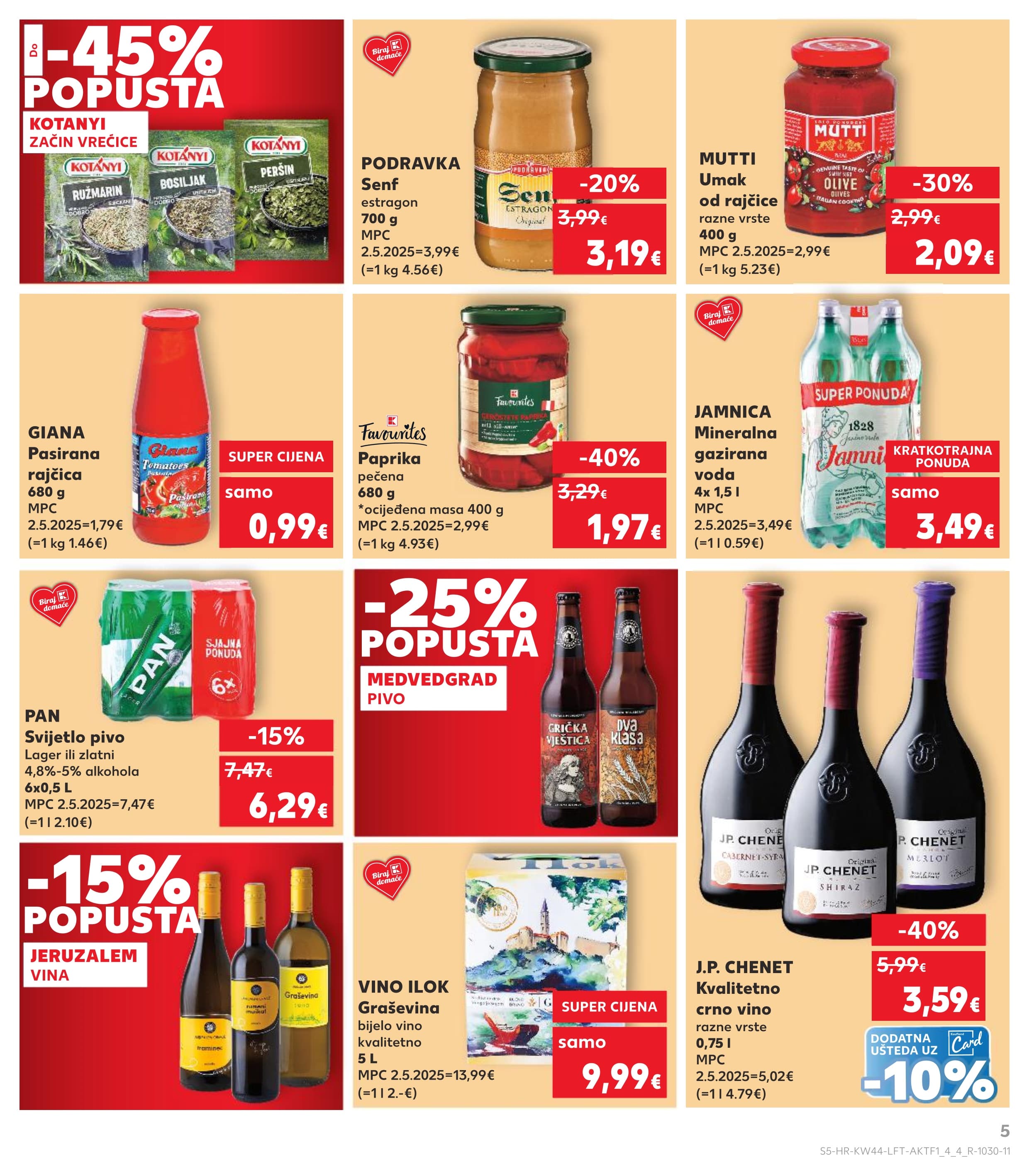 Stranica 5. Kaufland kataloga - Akcije od 29.10. do 04.11.2025.