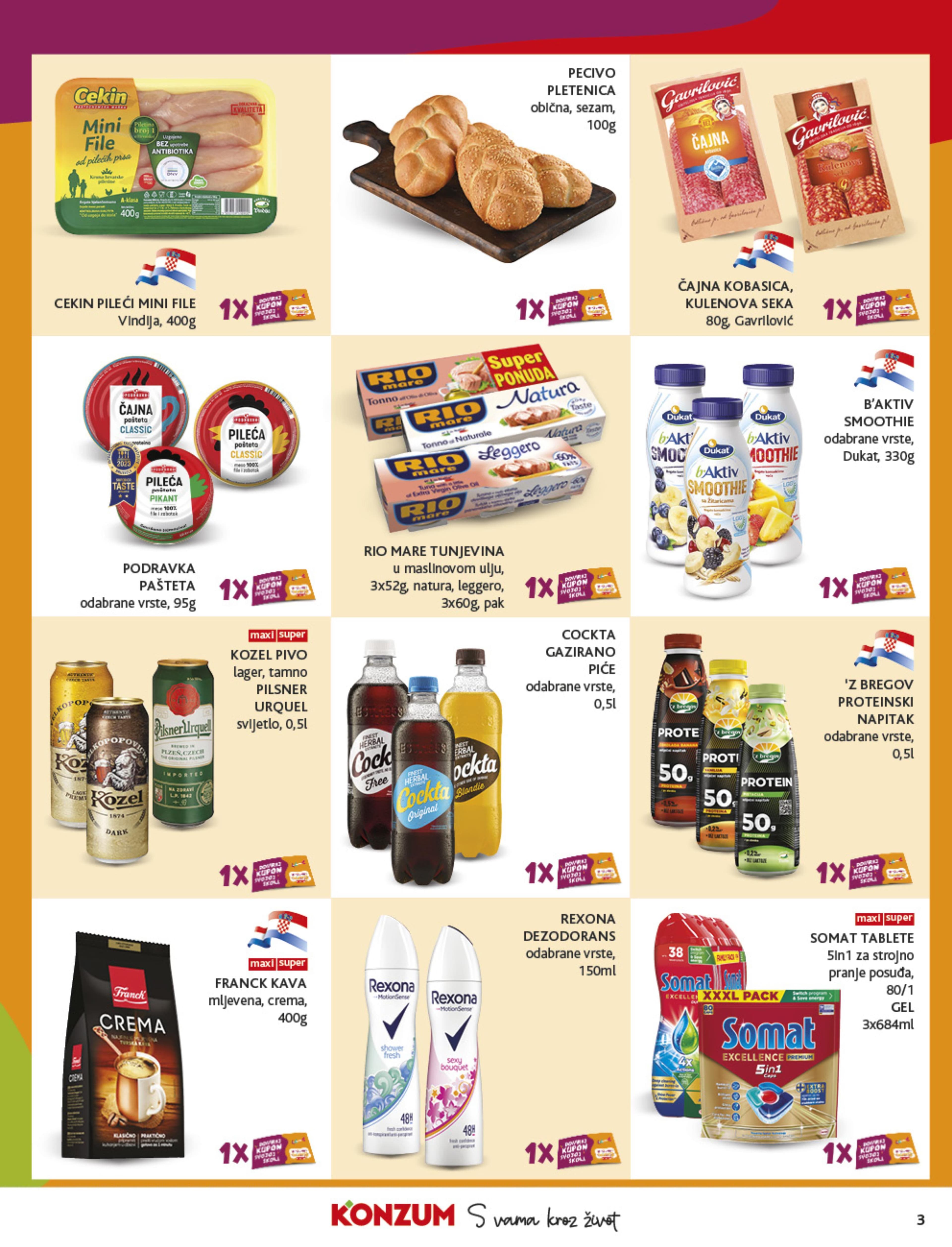 Stranica 3. Konzum kataloga - Akcije od 24.09. do 30.09.2025.