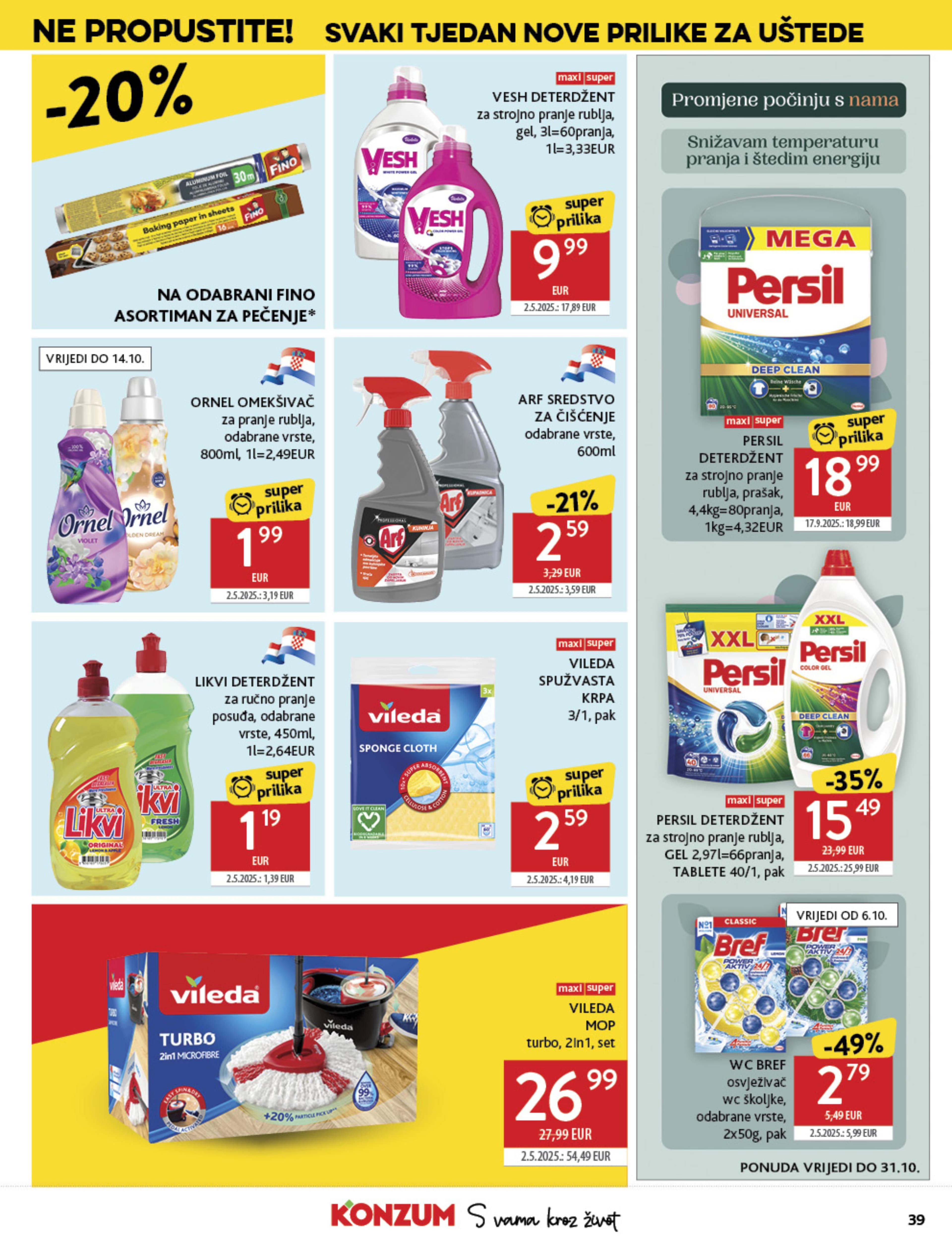 Stranica 39. Konzum kataloga - Akcije od 01.10. do 07.10.2025.
