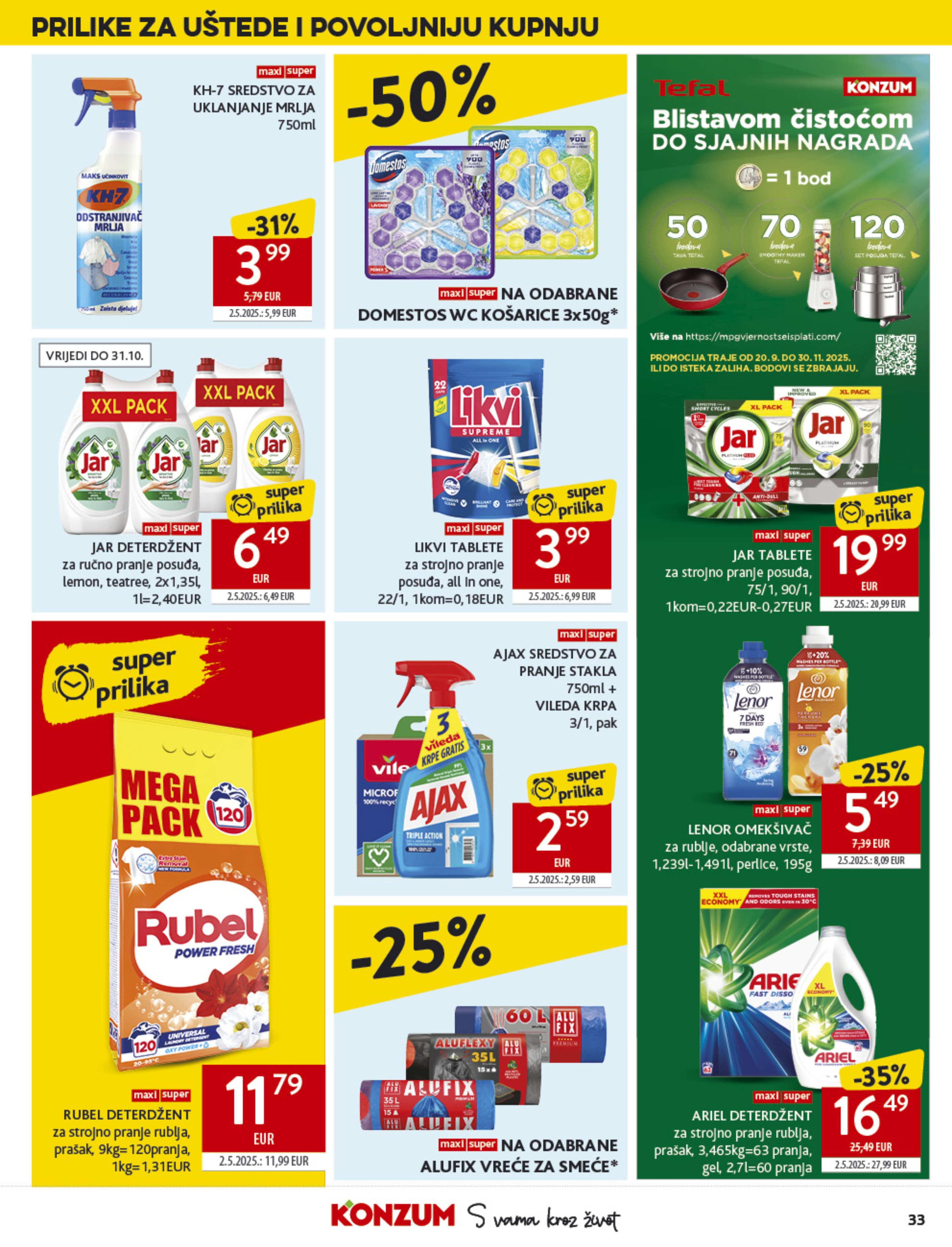 Stranica 33. Konzum kataloga - Akcije od 08.10. do 14.10.2025.