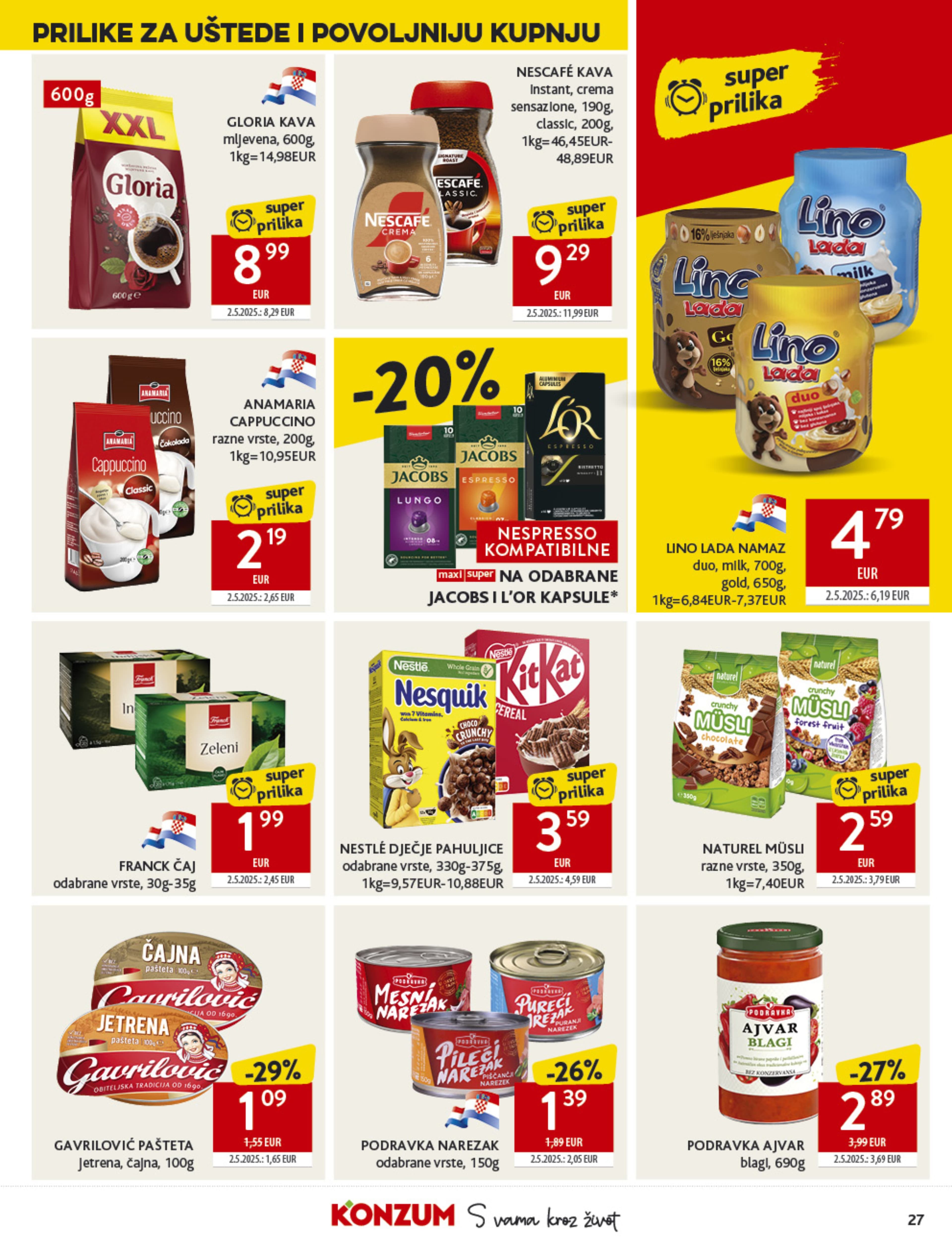 Stranica 27. Konzum kataloga - Akcije od 22.10. do 28.10.2025.
