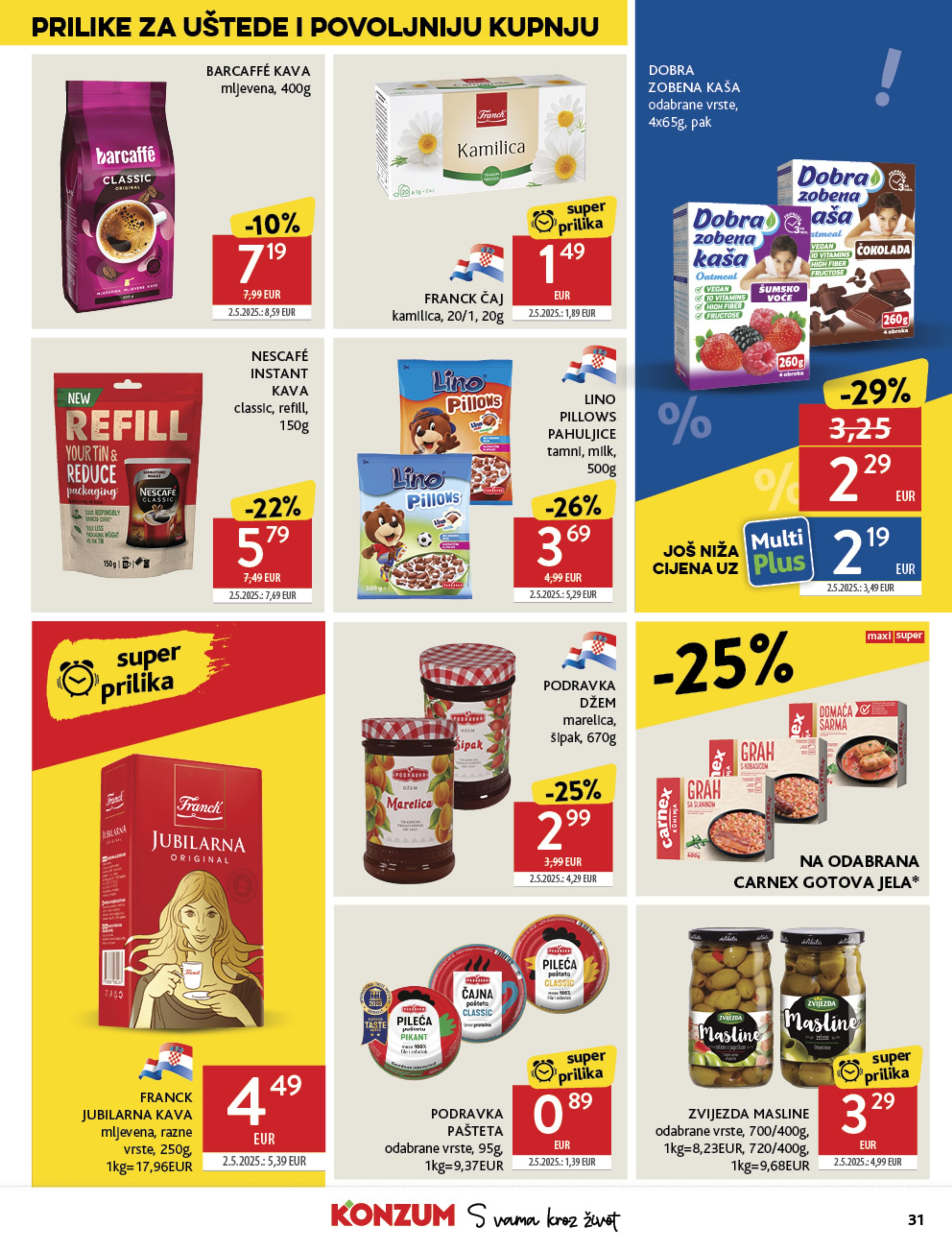 Stranica 31. Konzum kataloga - Akcije od 29.10. do 04.11.2025.