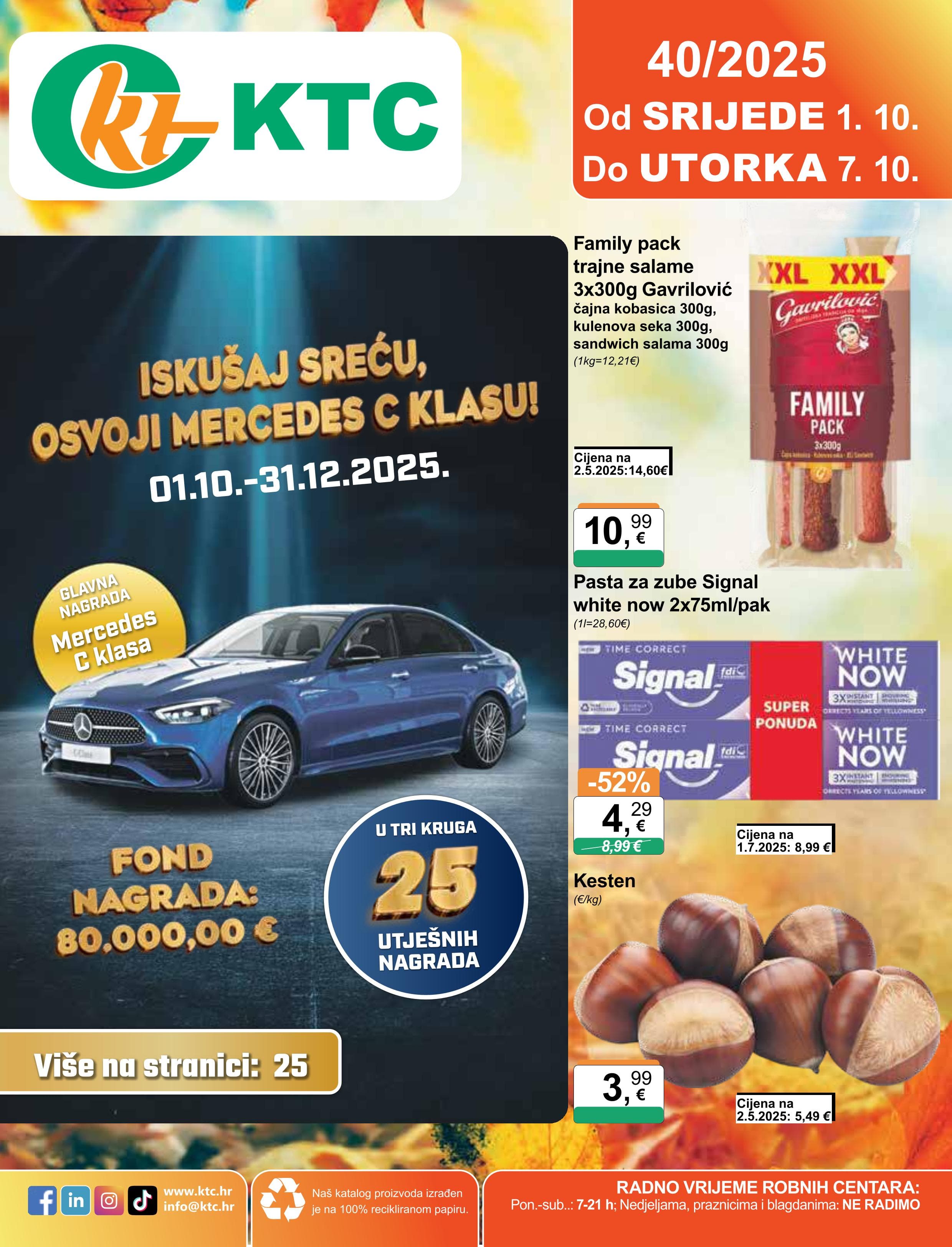 Stranica 1. KTC kataloga - Akcije od 01.10. do 07.10.2025.